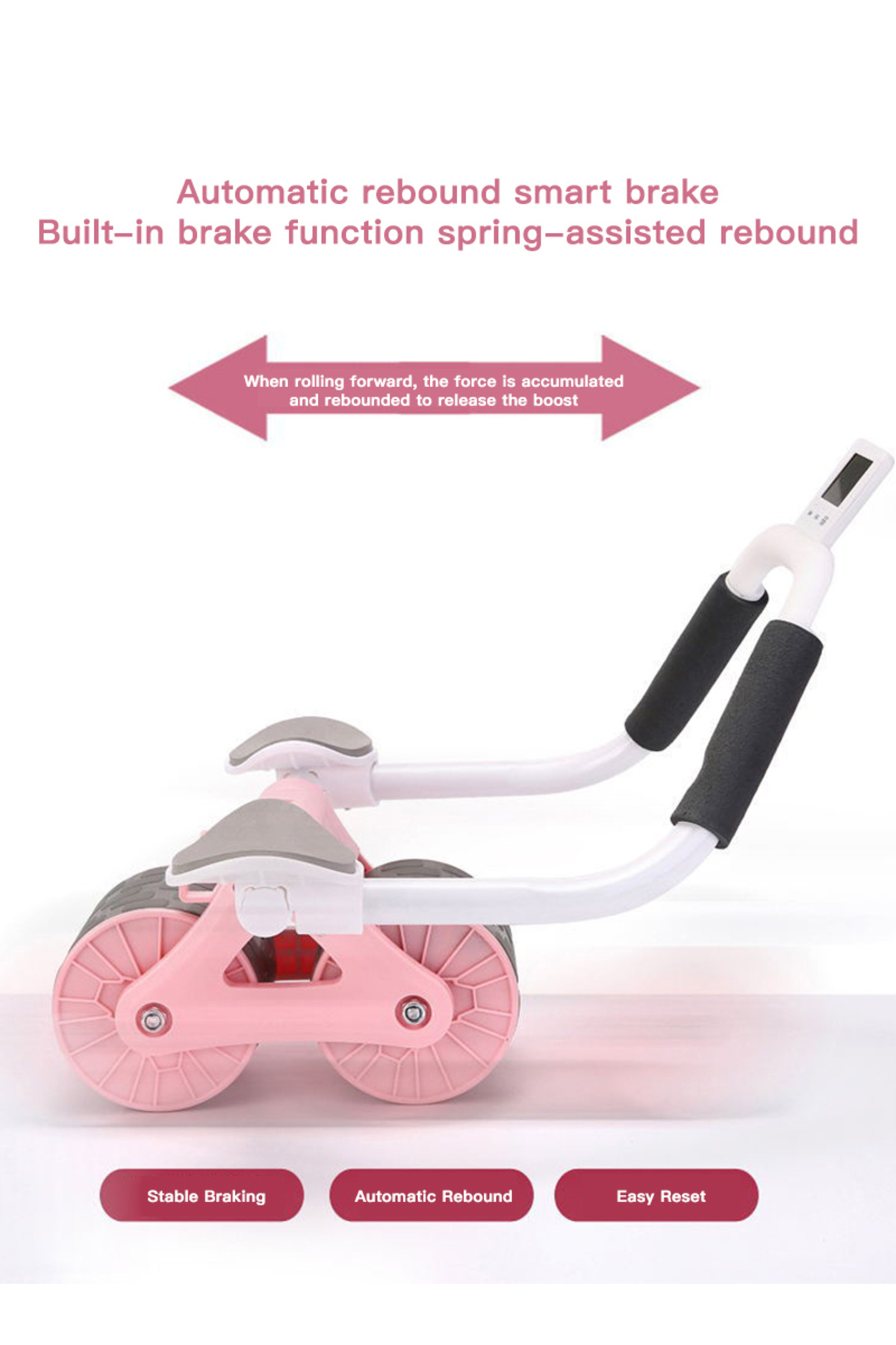 ETG-Multifunctional Abdominal Fitness Wheel, Automatic Rebound Abdominal Curling Wheel 6