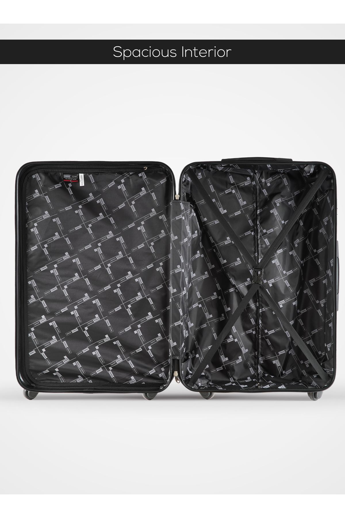 PARAJOHN-Beta Series Set of 2 Luggage – Lightweight ABS Hardshell, 10KG Carry-On & 30KG Large Trolley Grey 5