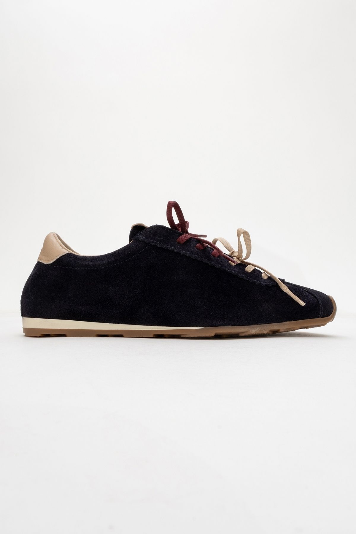 LuviShoes-Crea Navy Blue Genuine Leather Suede Women's Sports Shoes 6