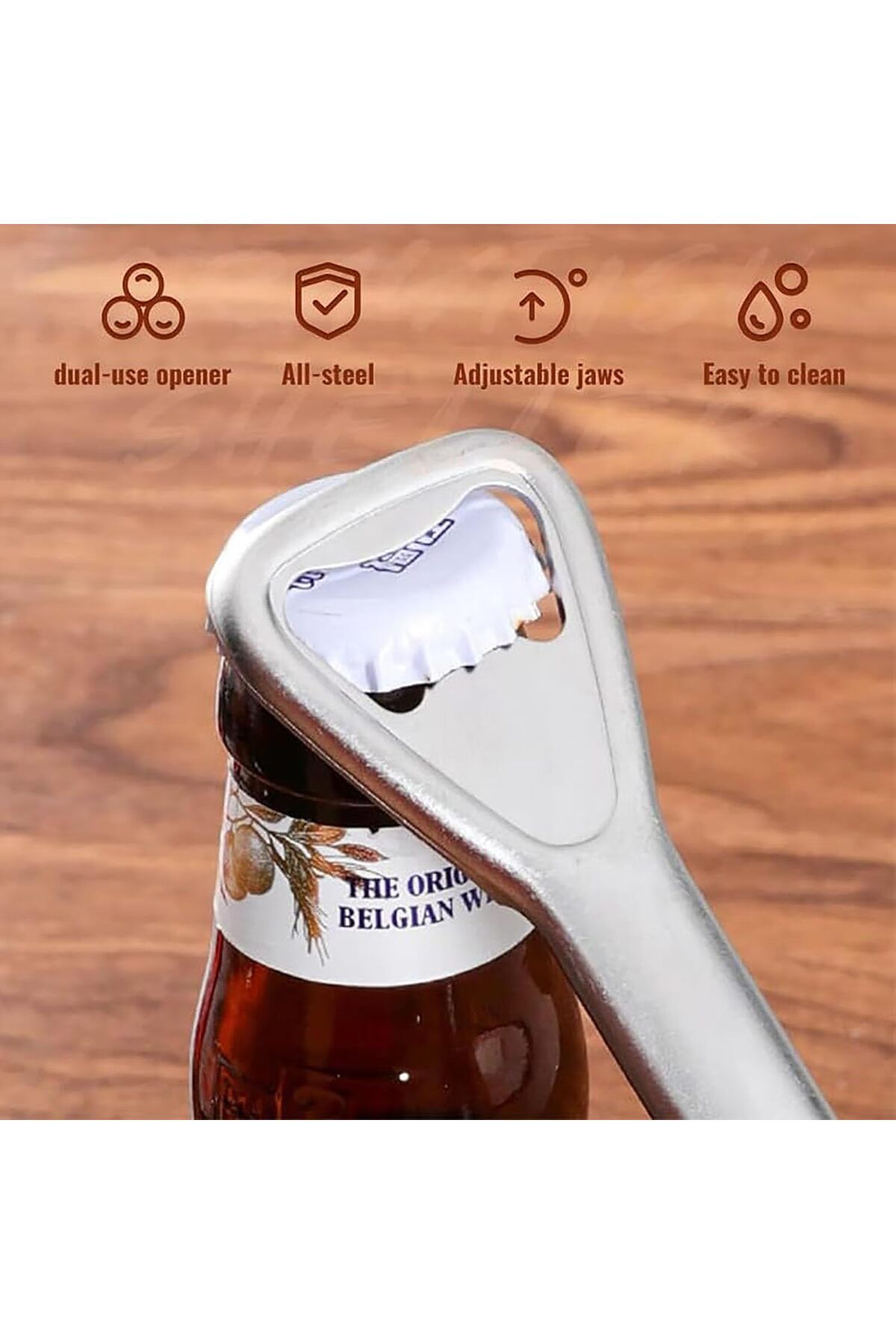 COOYA-2 Pack Adjustable Jar Opener for Weak Hands, 2 in 1 Adjustable Jar Opener Multi-function Can Opener 4