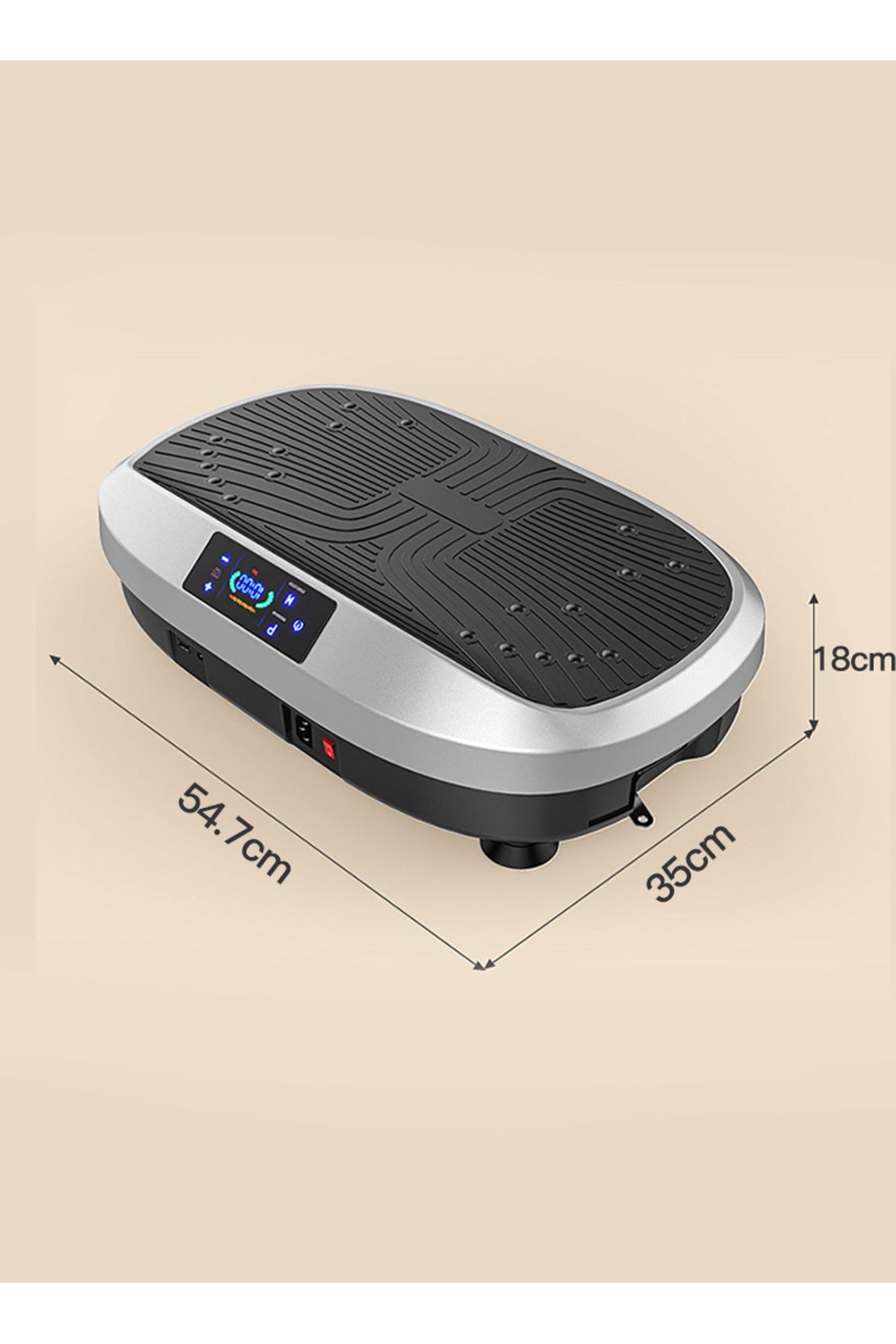 ETG-Vibration Plate Exercise Machine Whole Body Vibration Machine for Home Fitness w/Loop Bands 7