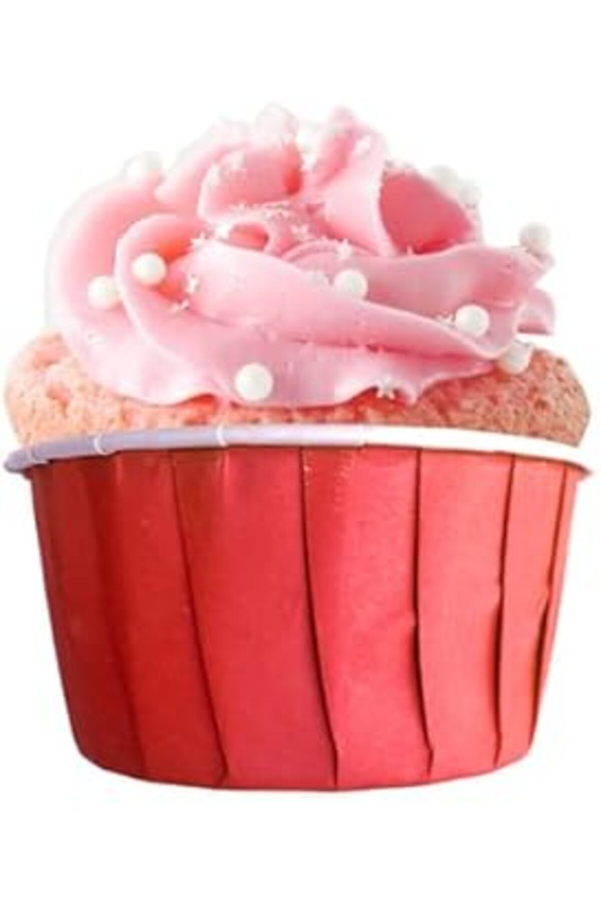 Pİ GLOBAL Kullan At Market Dolphin Kırmızı Muffin Kek Kapsülü 50Li