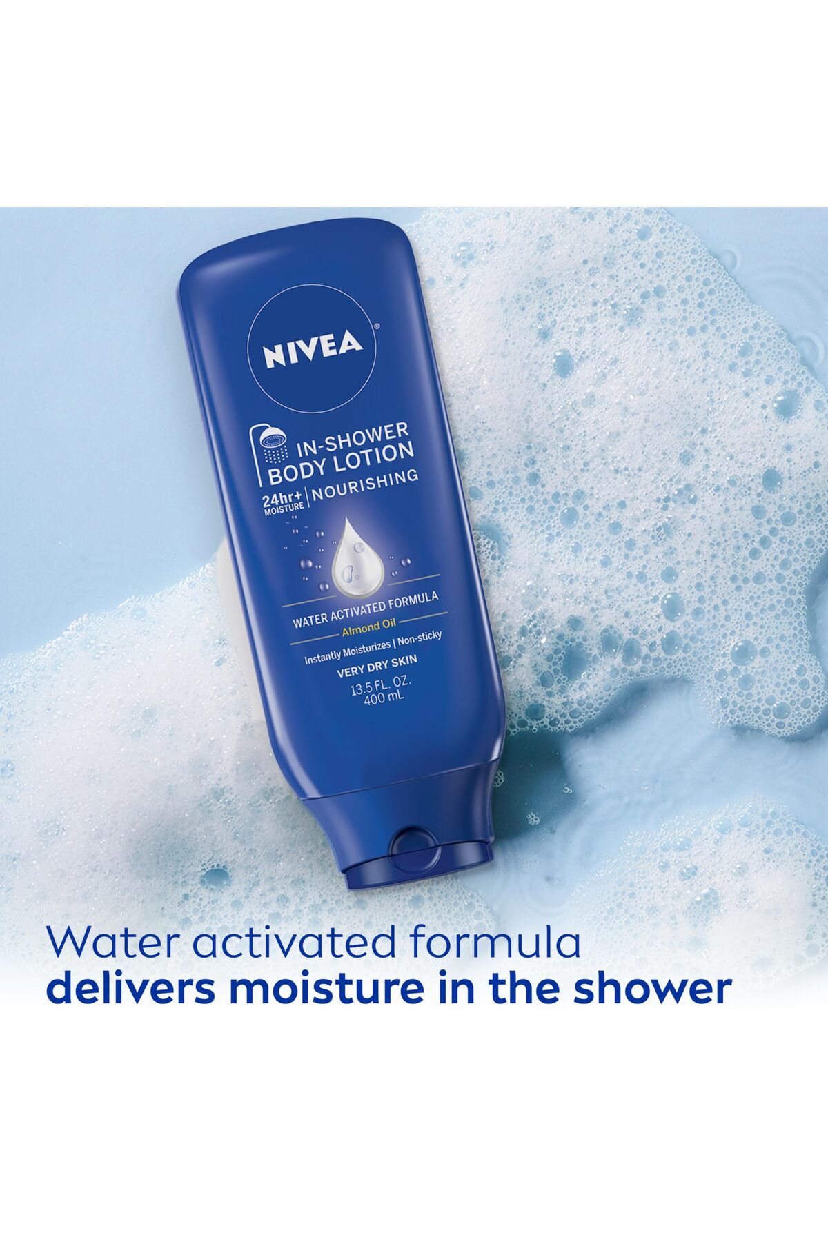 NIVEA-لوشن مغذي للاستحمام، لوشن للجسم للبشرة الجافة، زجاجة سعة 13.5 أونصة سائلة 5