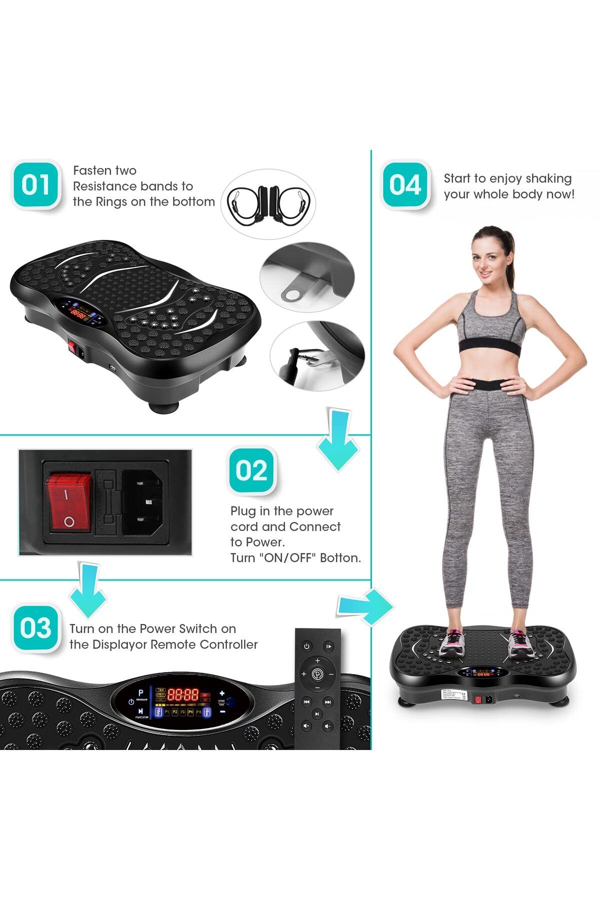 ETG-Vibration Plates, Vibration Fitness Exercise Machine for Home Use 6
