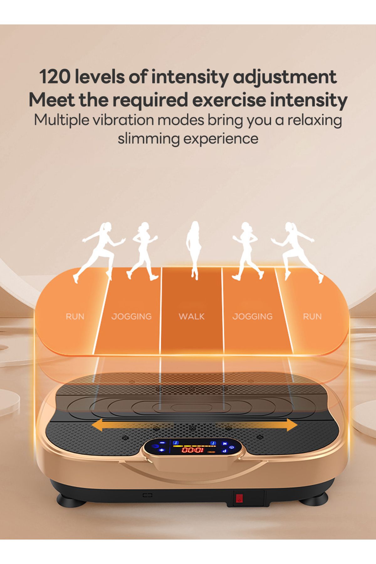 ETG-Vibration Plate Exercise Machine - Whole Body Workout Vibrate Fitness Platform with LCD Display 7