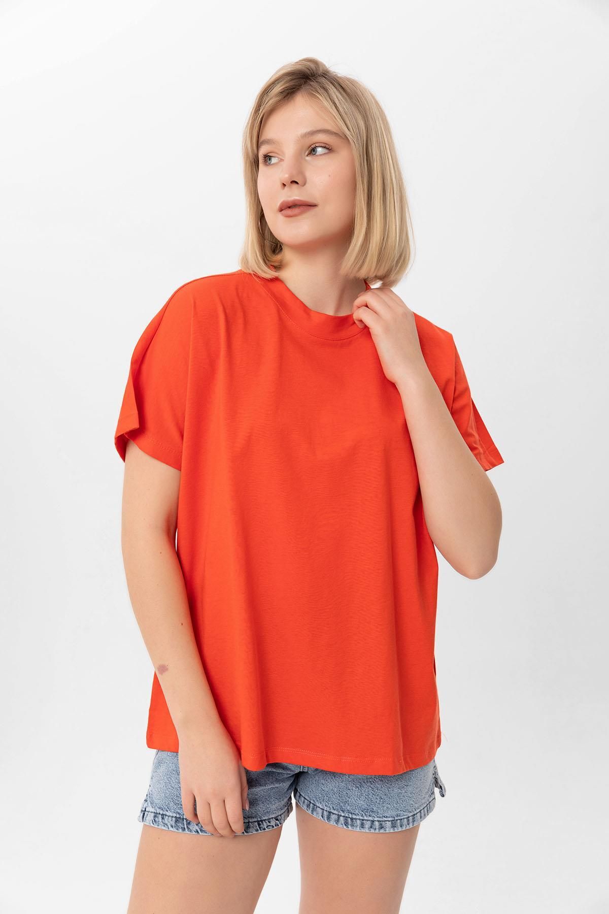 ŞİMAL-Γυναικείο T-Shirt Crew Neck Oversize - 250019 4