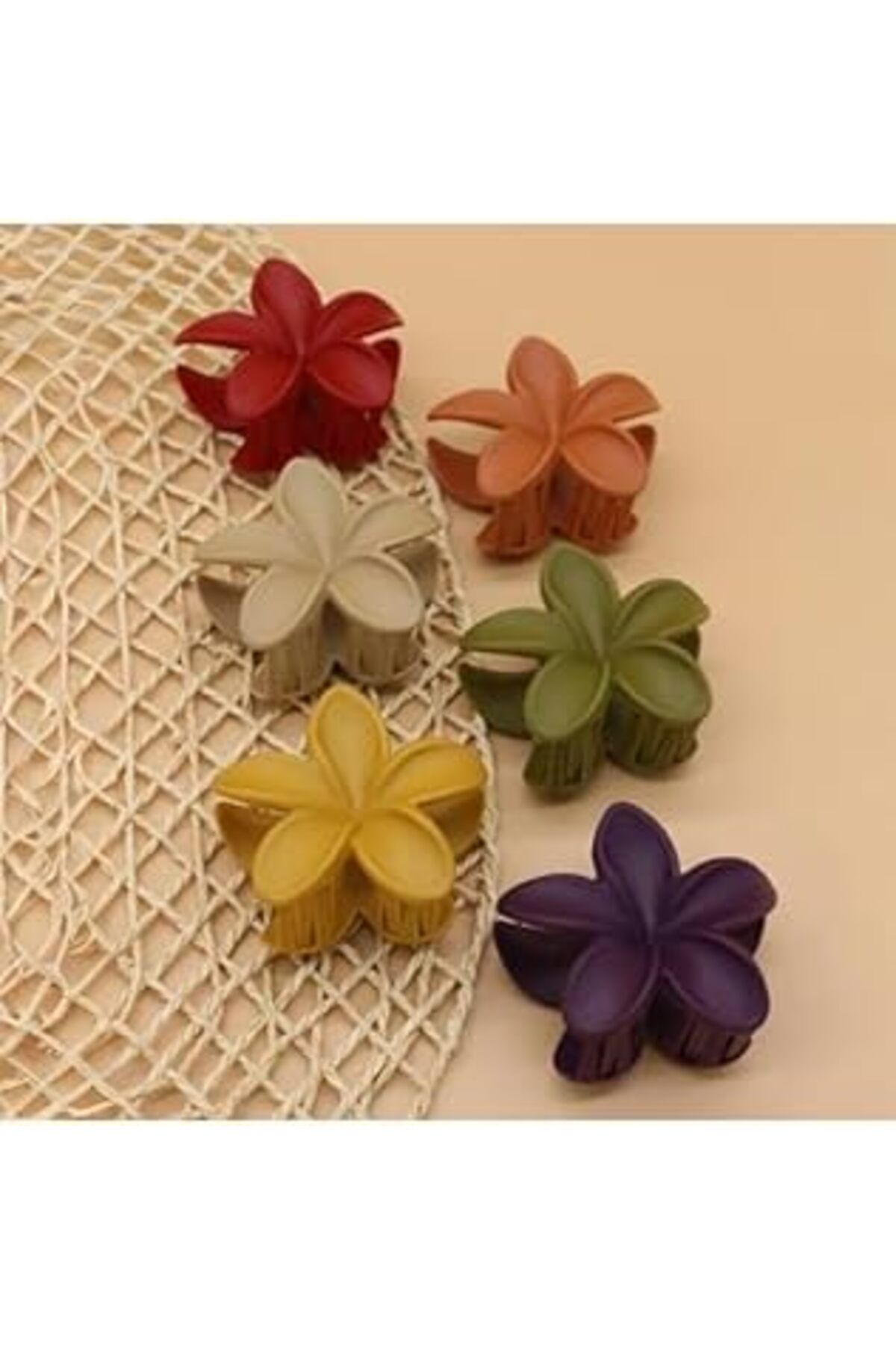 NETWORK ART Karışık Renk Pastel Lotus Toka 1 Adet
