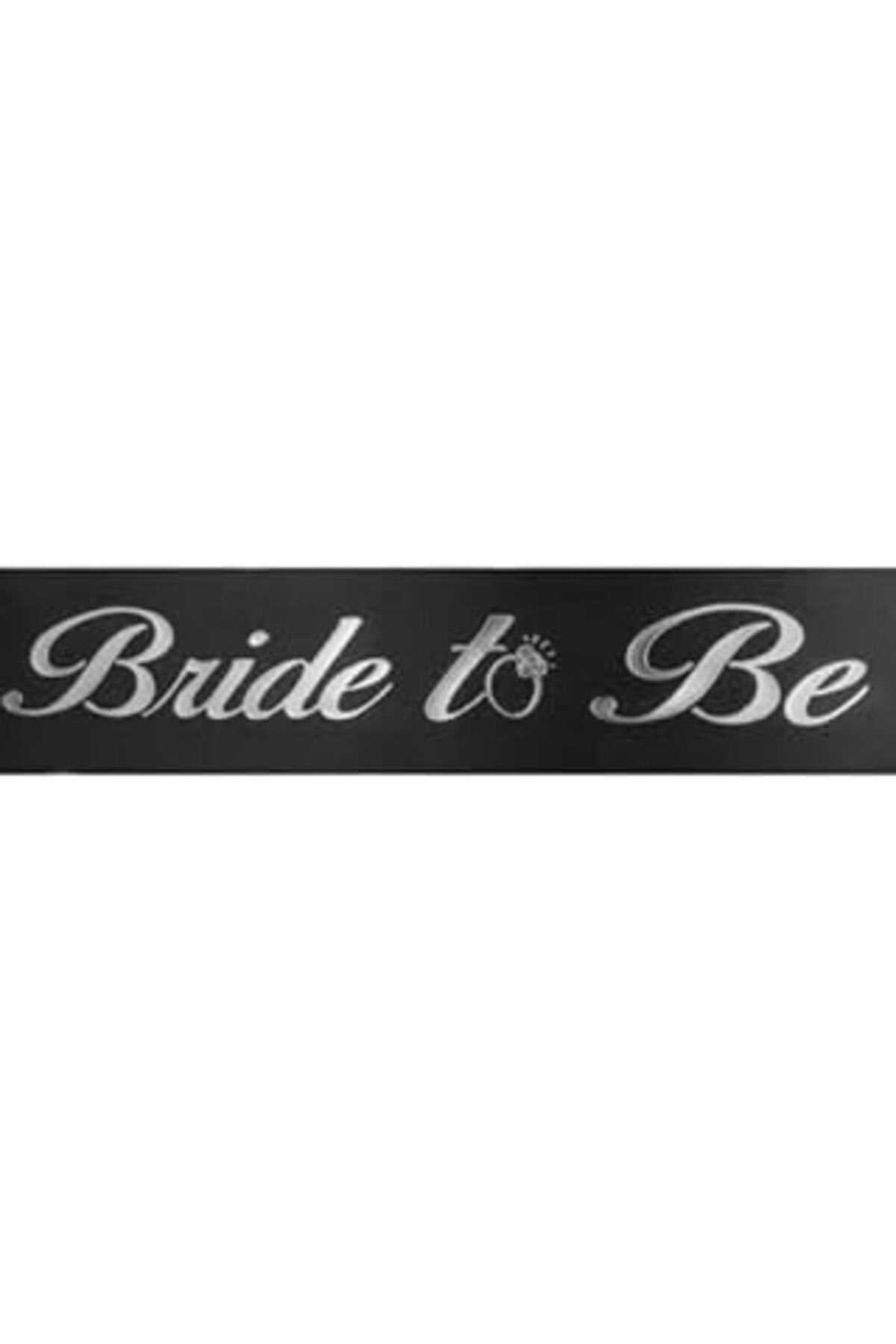Mu Art Ahşap Benim Marifetlerim - Gümüş Bride To Be Siyah Gelin Kuşağı