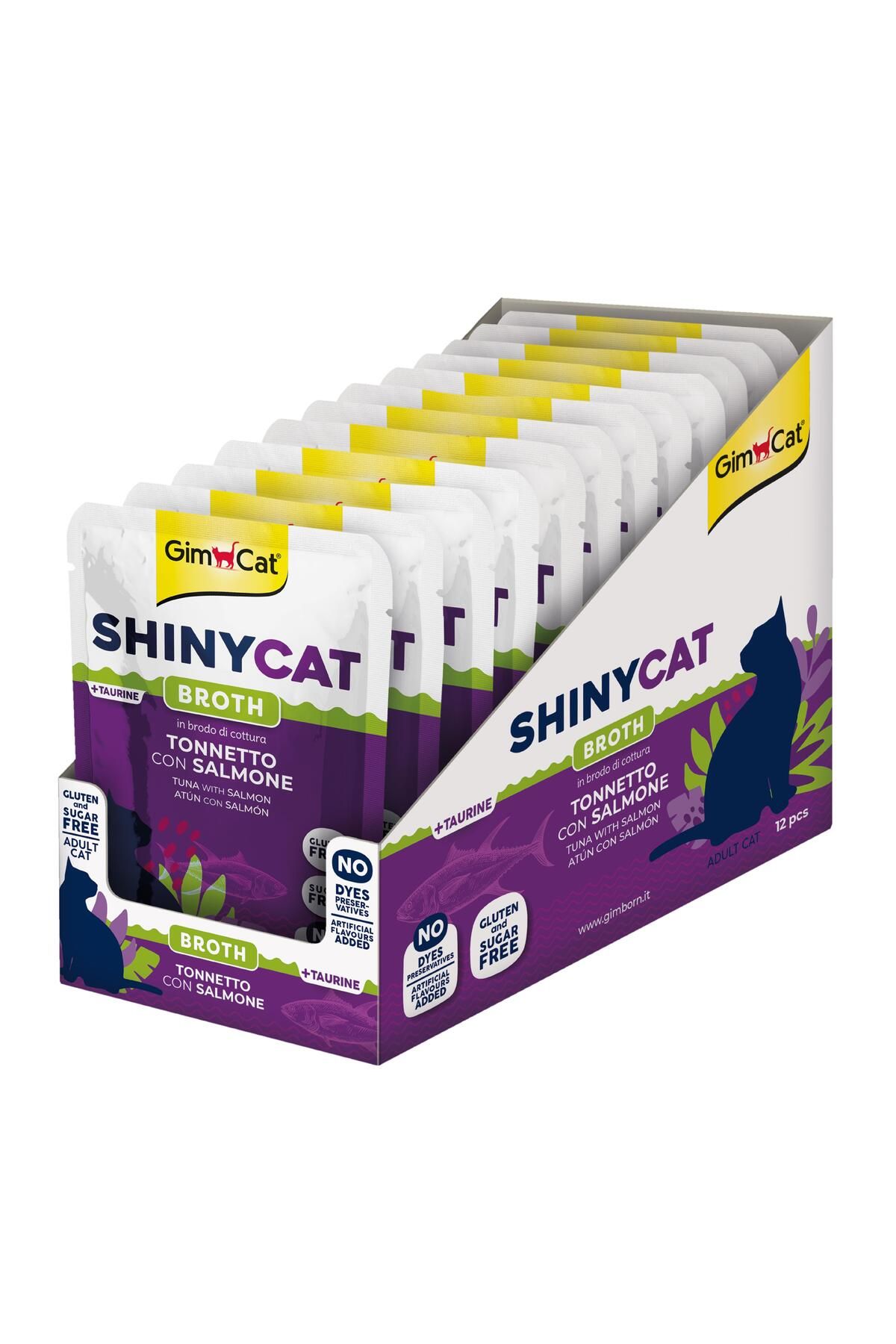 Gimcat Shinycat Pouch Ton Balıklı Somon 70GR X12AD