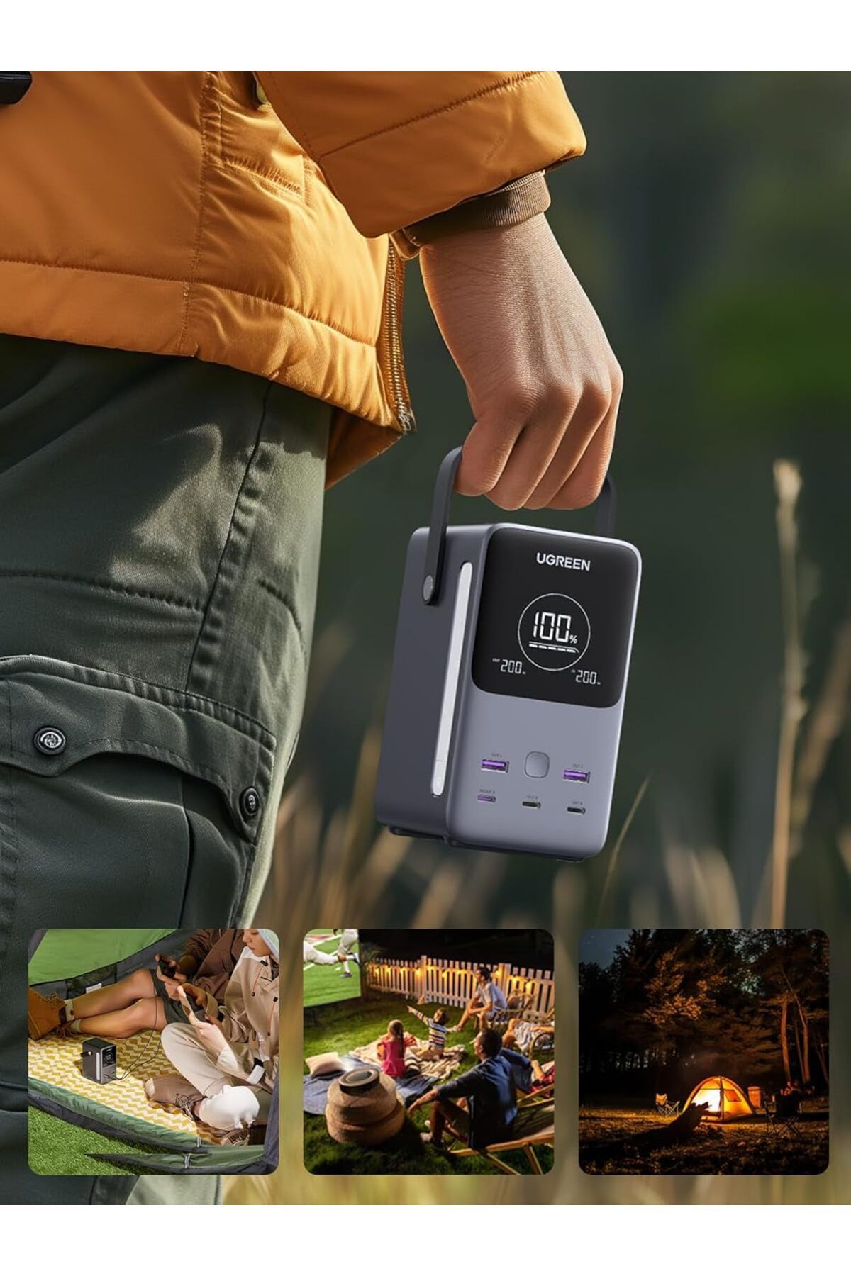 Ugreen-300W 48000mAh Power Bank with Smart Digital Display, Suitable for Macbook, Mobile, tablet & More 8