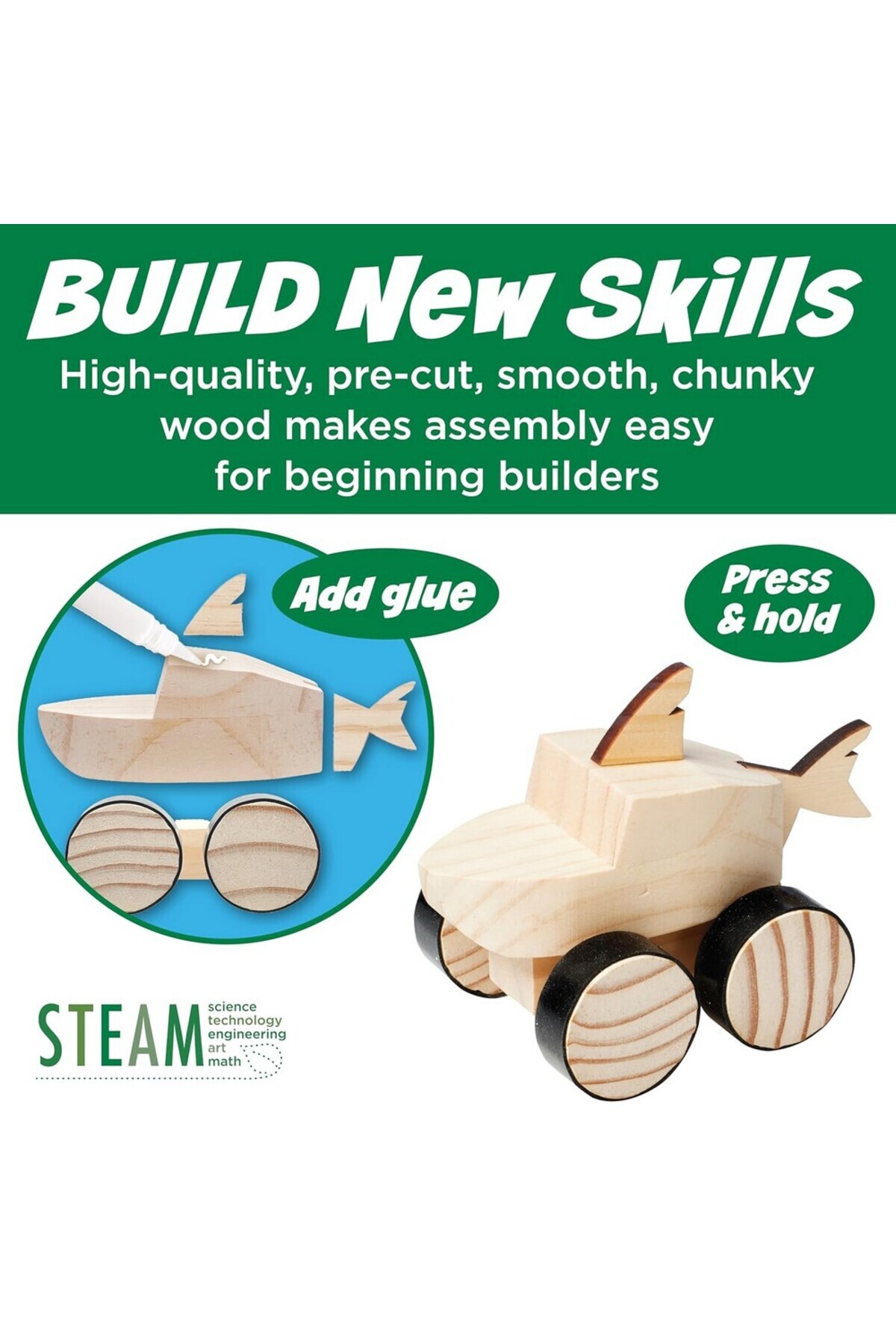 Creativity for Kids-Buildeez Monster Shark Chomper Kit - Customizable Monster Shark 5