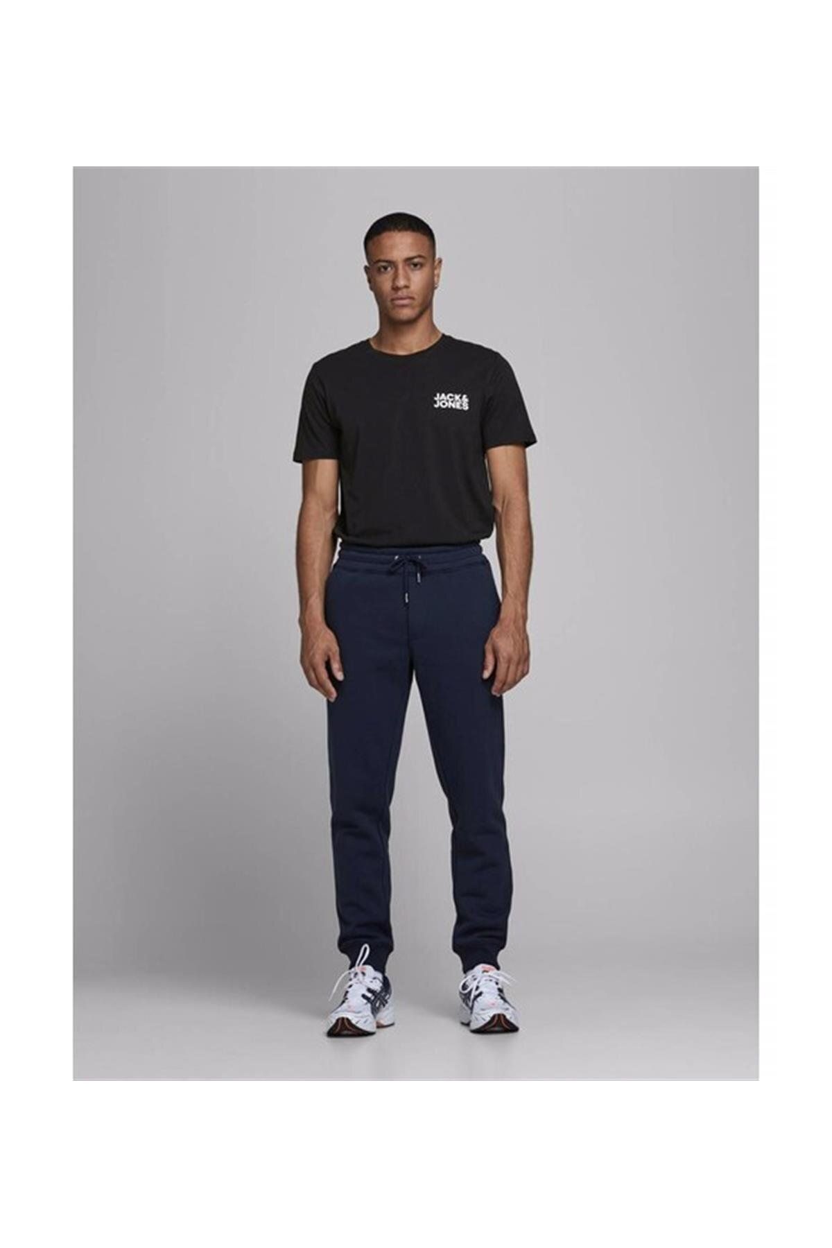 تی شرت ورزشی مشکی مردانه سیاه Jack Jones JJECORP LOGO TEE SS O Neck NOOS Jack & Jones