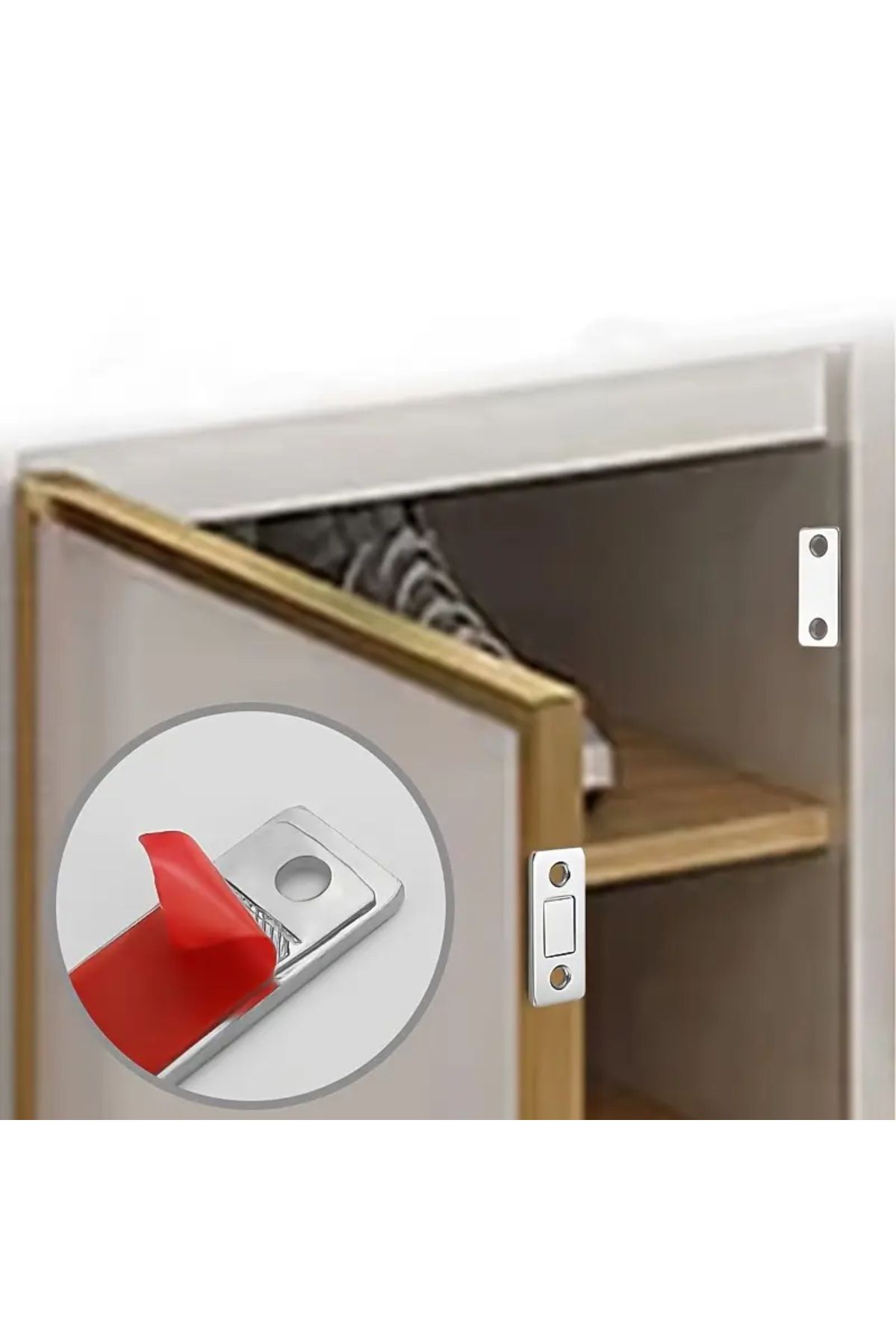 Nactumu-Set of 2 Strong Magnetic Cabinet and Drawer Closers - Multipurpose, Durable and Practical Solution 6