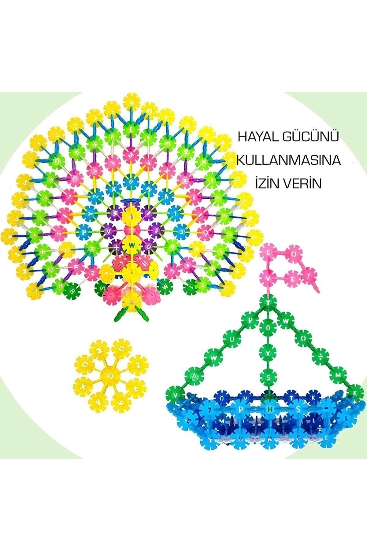 ThinkMaster Masterflakes Eğitici Kilitli Diskler Stem Eğitimi Uyumlu 5 Renk 300 Parça Yapı Oyuncak Seti Flakes fotoğrafı 6 (önizleme)