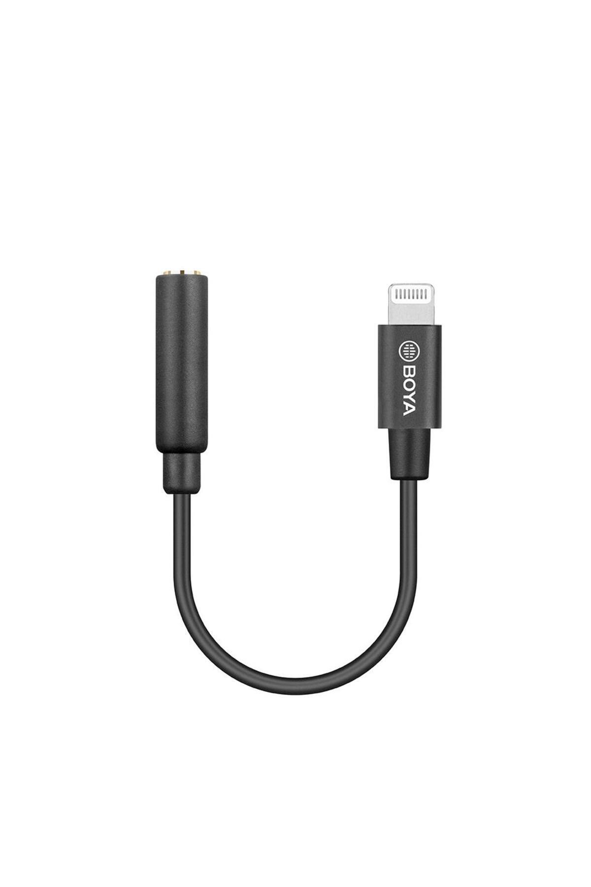 BOYA BY-K8 3.5mm TRS / Lightning Mikrofon Adaptörü