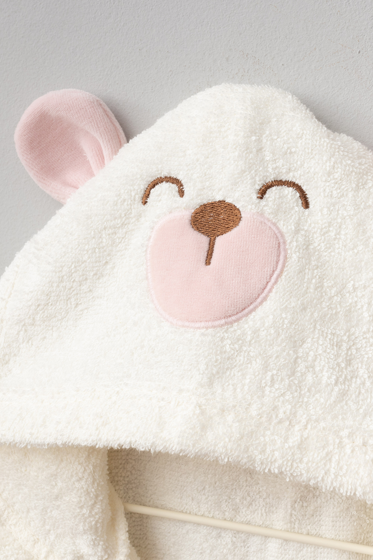 Bebitof Sevimli Köpek Figürlü Pamuk Bebek Bornoz Seti 0-2 Yaş Kutulu fotoğrafı 4 (önizleme)