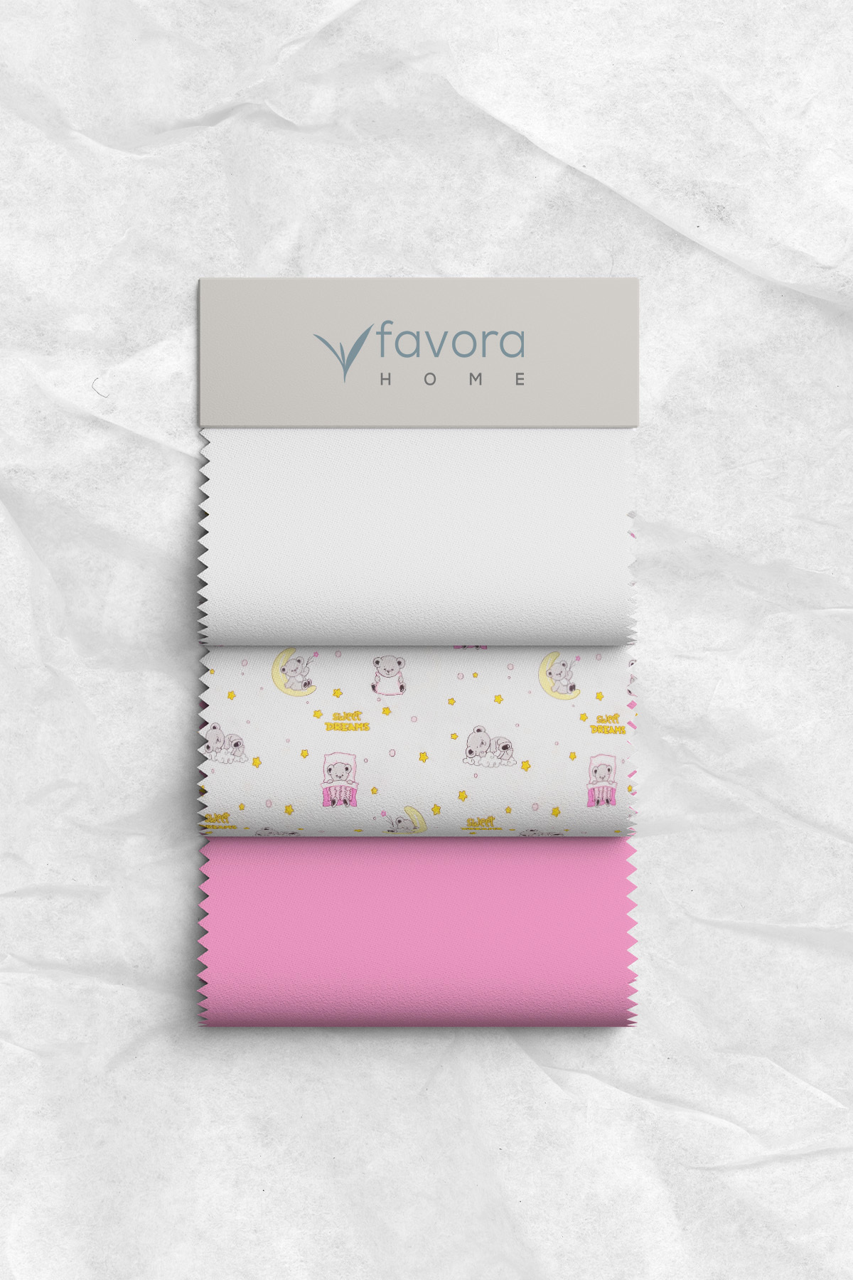 FAVORA Baby %100 Pamuk Dream Sweet Bebek Nevresim Takımı - Pembe fotoğrafı 6 (önizleme)