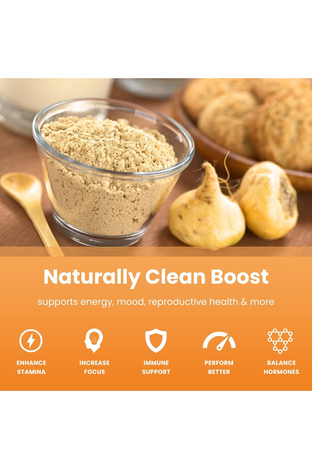 NutraChamps-Organic Maca Powder - Peruvian Grown, Yellow, Black & Red Roots - Gelatinized, Vegan, Non-GMO, 8oz 3