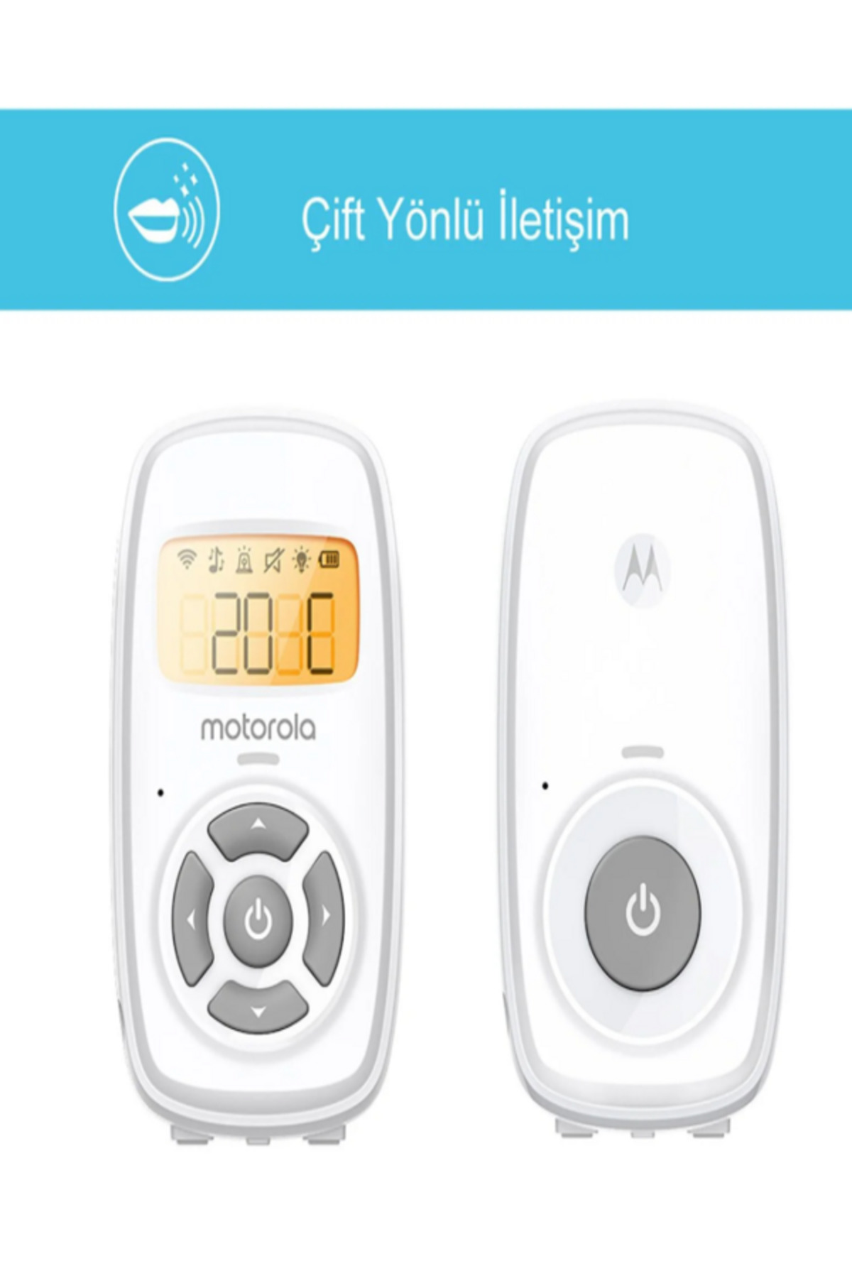 babydoor 107.024 Dijital Oda Isısı Göstergeli Pilli Bebek Telsizi fotoğrafı 2 (önizleme)