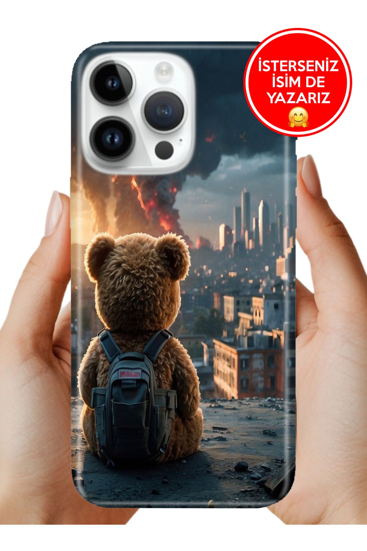 Cekuonline iPhone 15 Pro 6.1" Kılıf Baskılı Life Style Kapak Silikon No Warr
