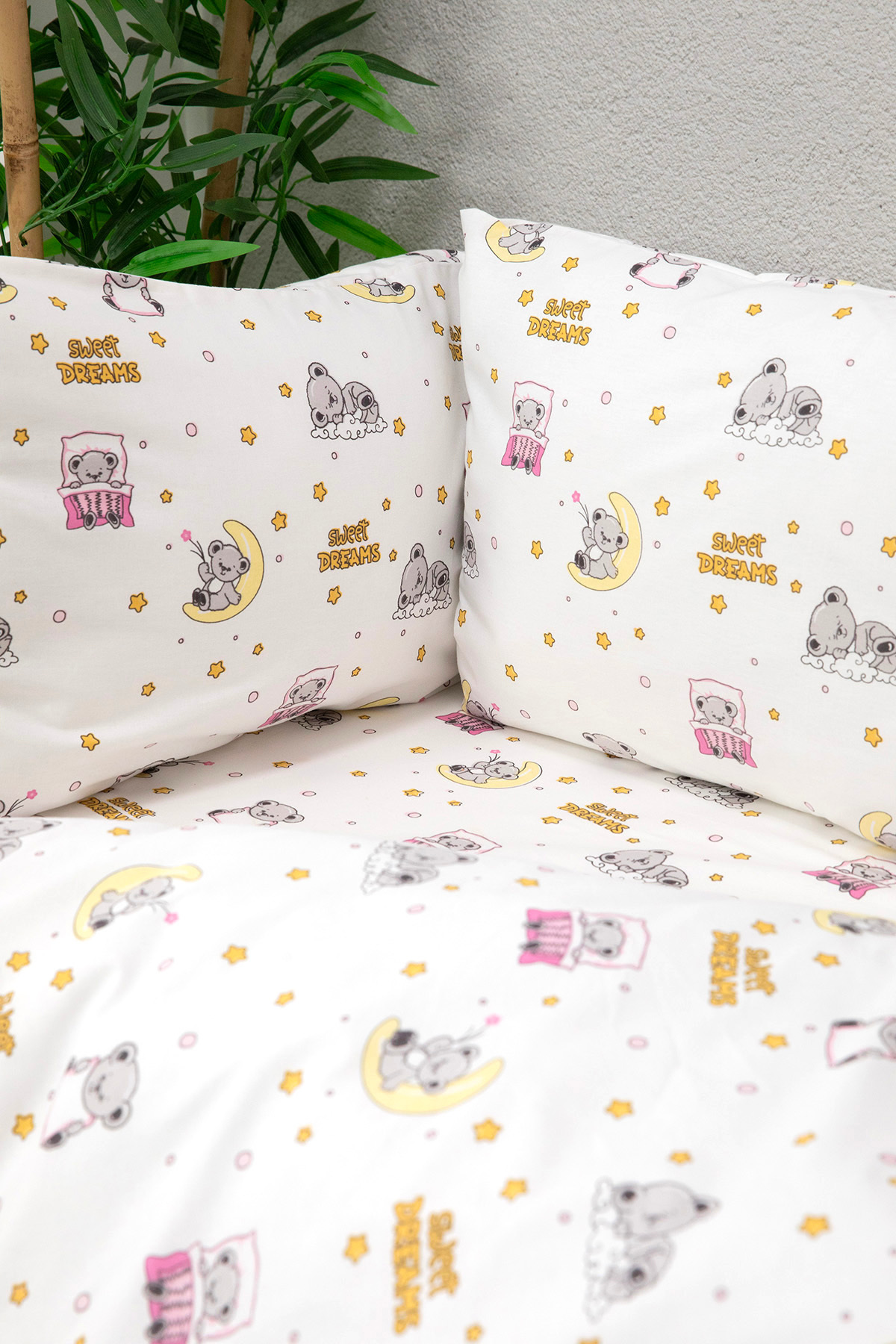 FAVORA Baby %100 Pamuk Dream Sweet Bebek Nevresim Takımı - Pembe fotoğrafı 7 (önizleme)