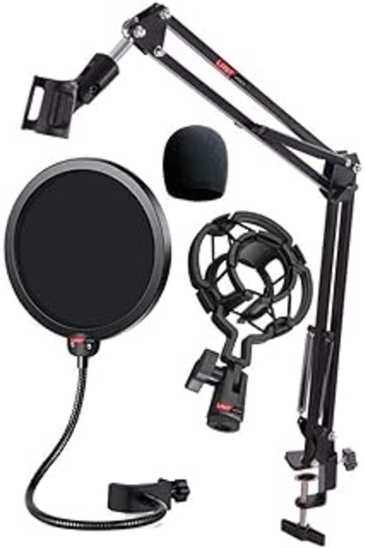 Karachil Lastvoice Nb39Psmx Mikrofon Standı Shock Mount Pop Filter Sünger Seti