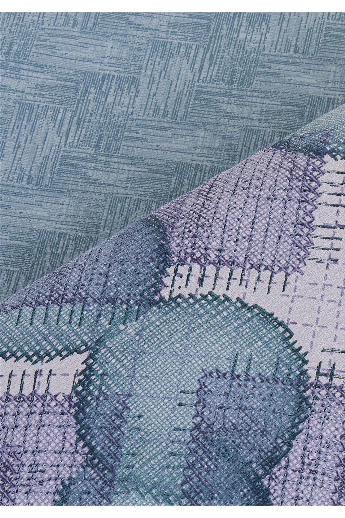 Evim-Soren Single Pique Set 160X230 cm Vitaly Lightblue Indigo 3