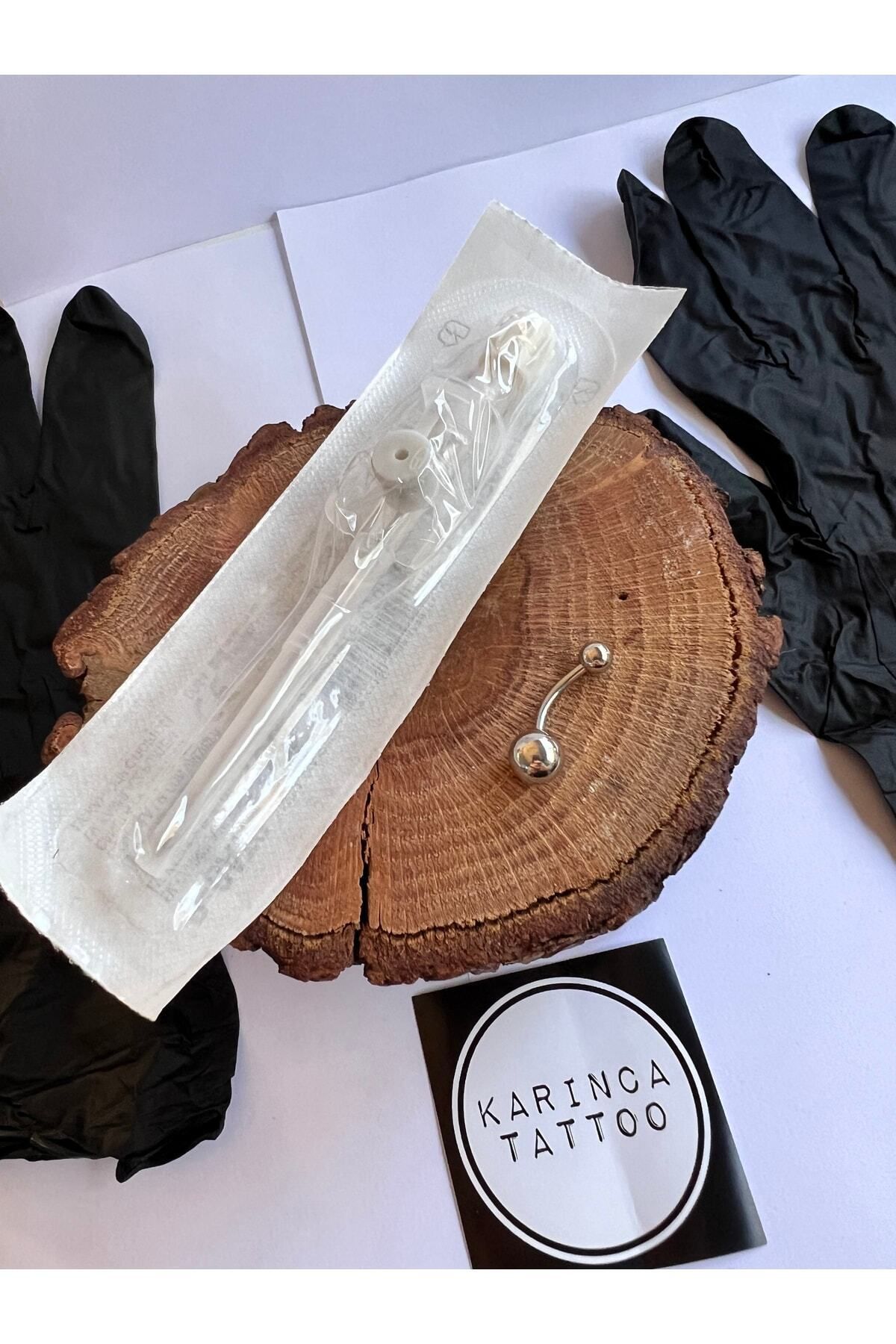 Karınca Piercing-مجموعة وتجهيزات ثقب البطن ومواد وشم النمل 8