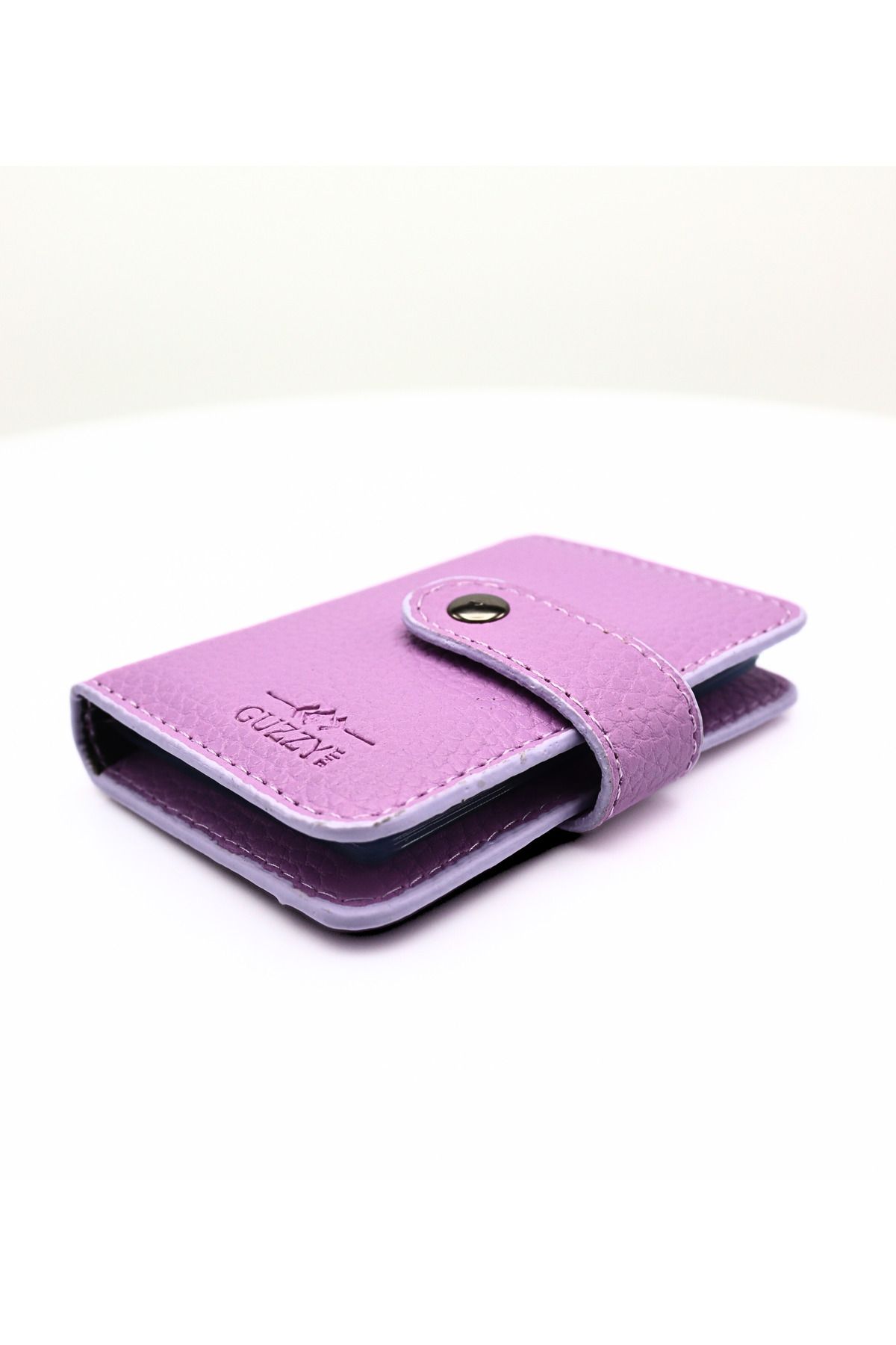 GUZZYLife-Vegan Leather 26 Card Capacity Lilac Unisex Credit Card Holder 3