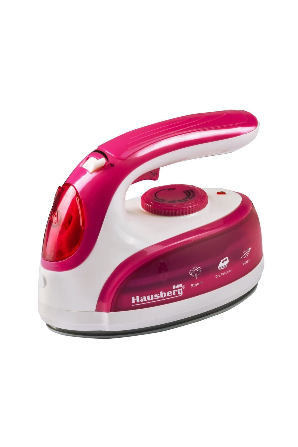 Hausberg Fier Calcat De Voiaj Hb-7910rs, 900w, Rezervor De Apa 50ml, Rosu-alb - Mărime unică