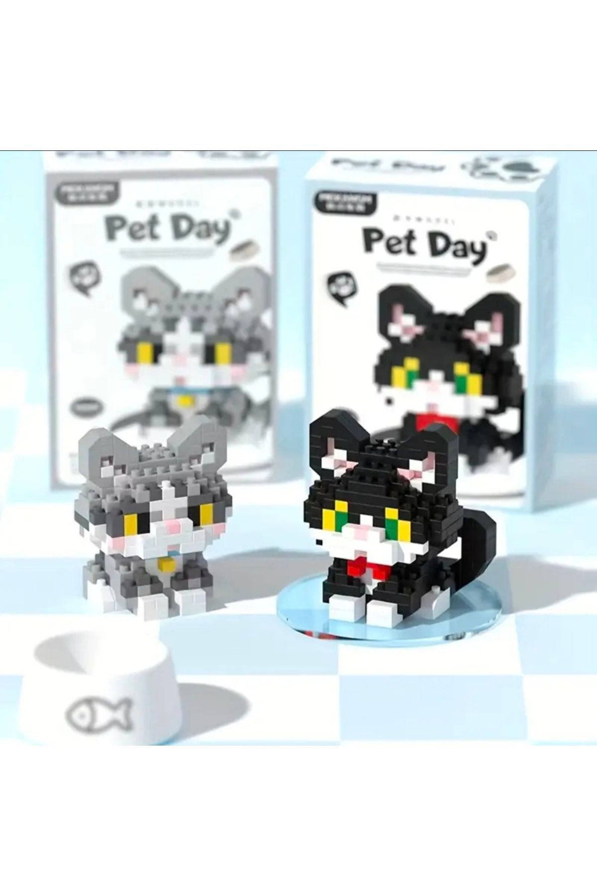 purple dragon-Tabby Cat Bricks Set, Contains Tiny Building Blocks, Building Blocks 4