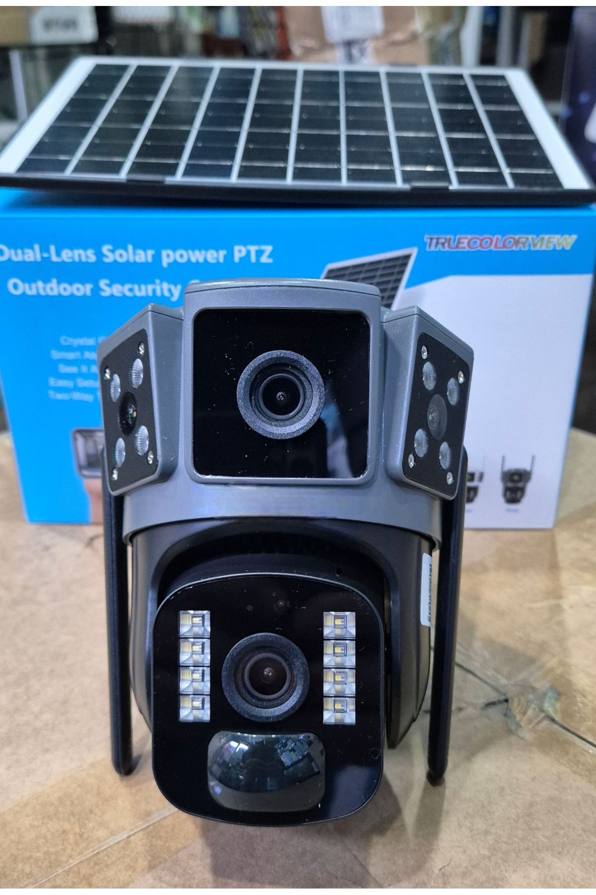 WİFİCAM Çift Kameralı Wifi Solar PTZ Kamera O-Kam Pro Türkçe Program