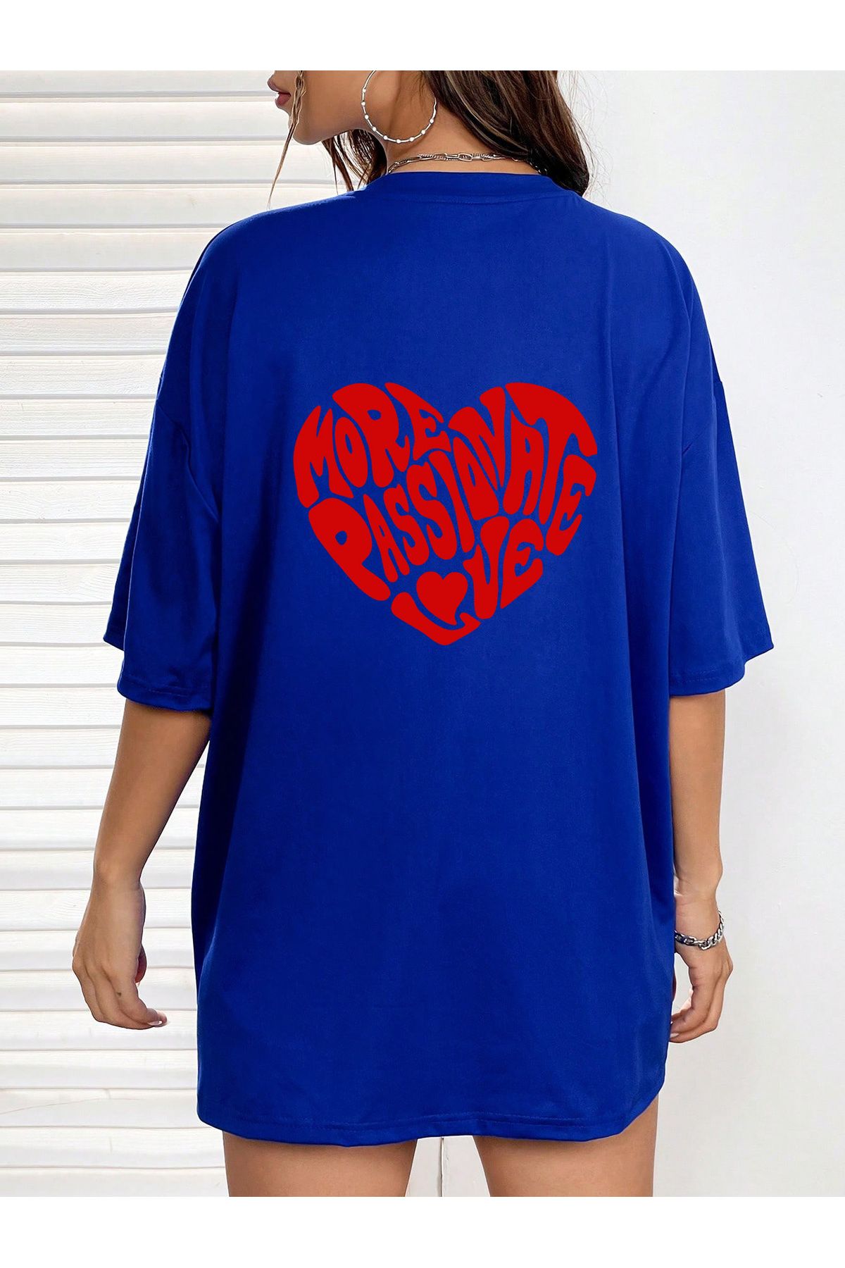uyguntarz Tricou Unisex Cu Inimă Scrisă Cu Imprimeu Unisex - L