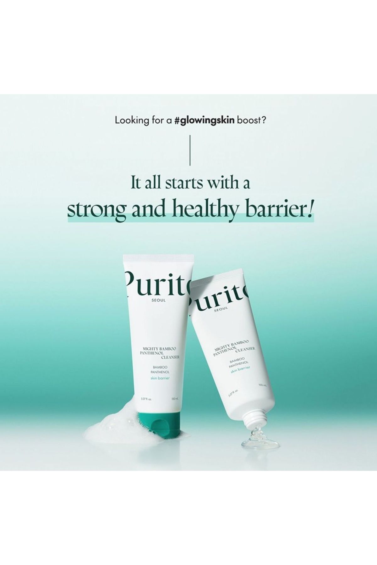 Purito SEOUL Mighty Bamboo Panthenol Cleanser- Mighty Bambu Panthenol Yüz Temizleyici