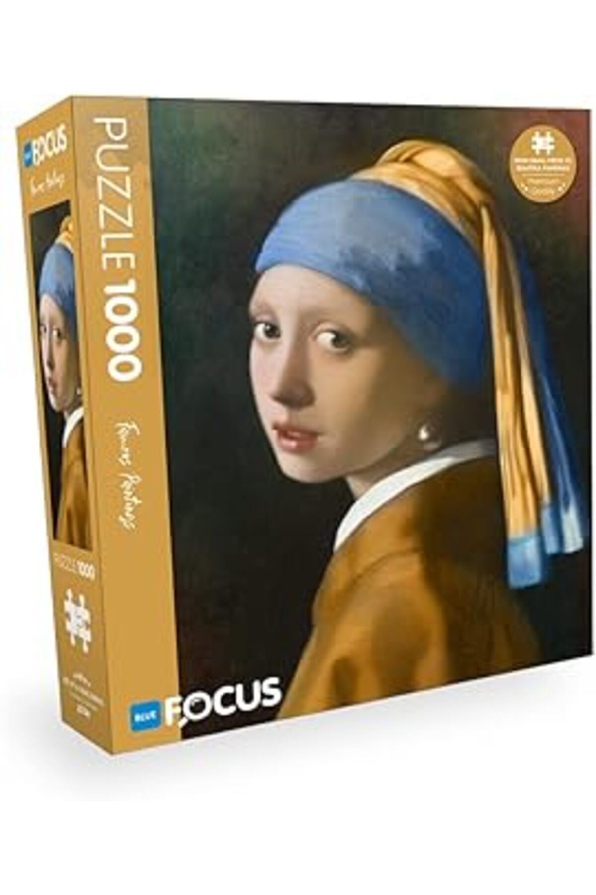 Mu Art Blue Focus 1000 Parça Puzzle - Girl With A Pearl Earring (İnci Küpeli Kiz)
