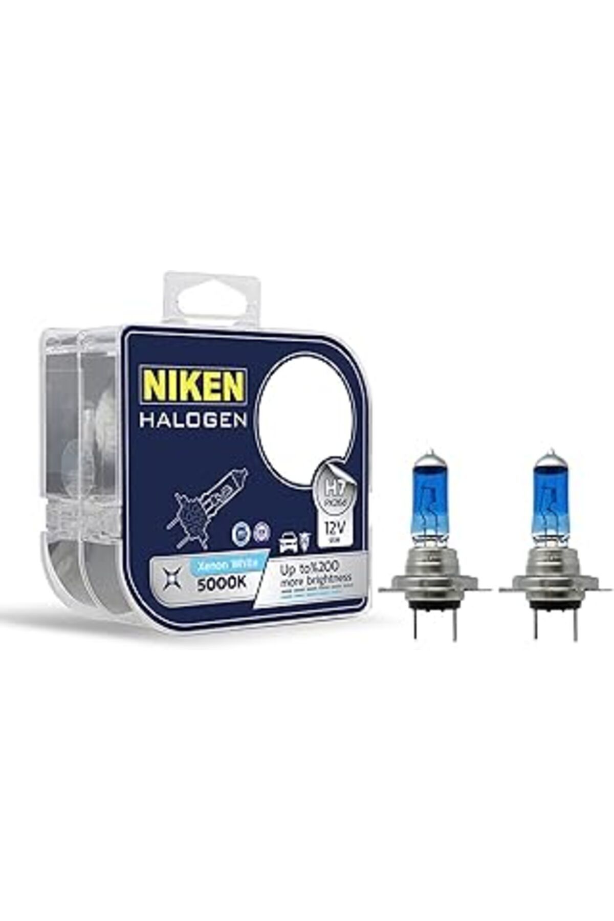 Roses Store Niken 12V H7 55W Beyaz Işik Ampul 5000K (2 Adet)