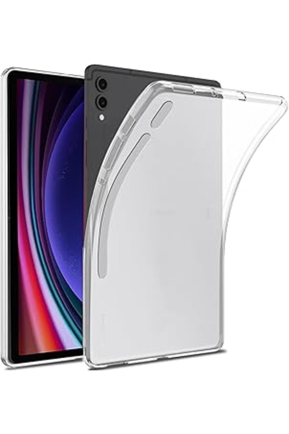 Hepta Collection Udilla Galaxy Tab S9 Ultra Şeffaf Kılıf Silikon Tablet Kılıfı Ultra İnce Buzlu Şeffaf Kılıf
