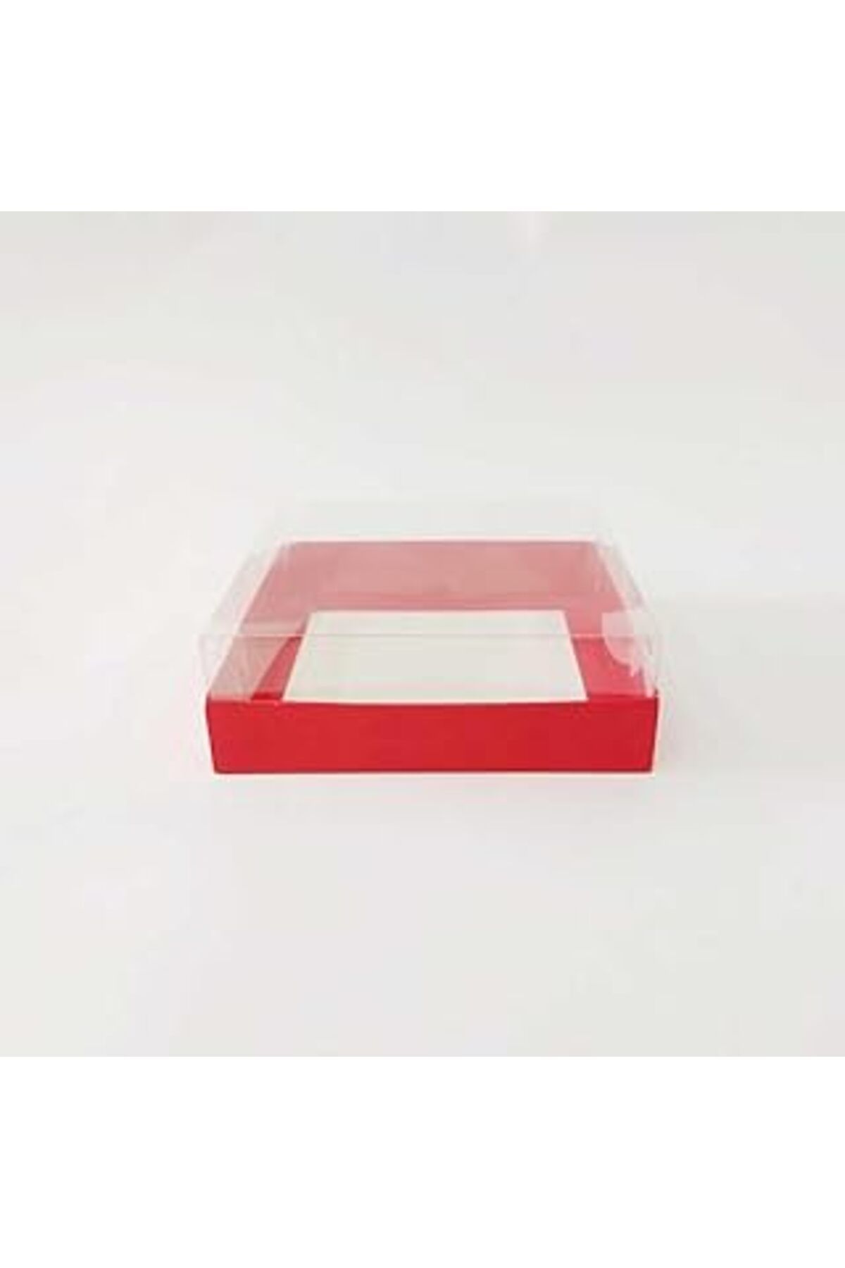 robotrend Asestatlı Kraft Karton Hediye Kutusu Çeşitleri, Desenleri (Kirmizi 8 Adet, 10X10 Cm)
