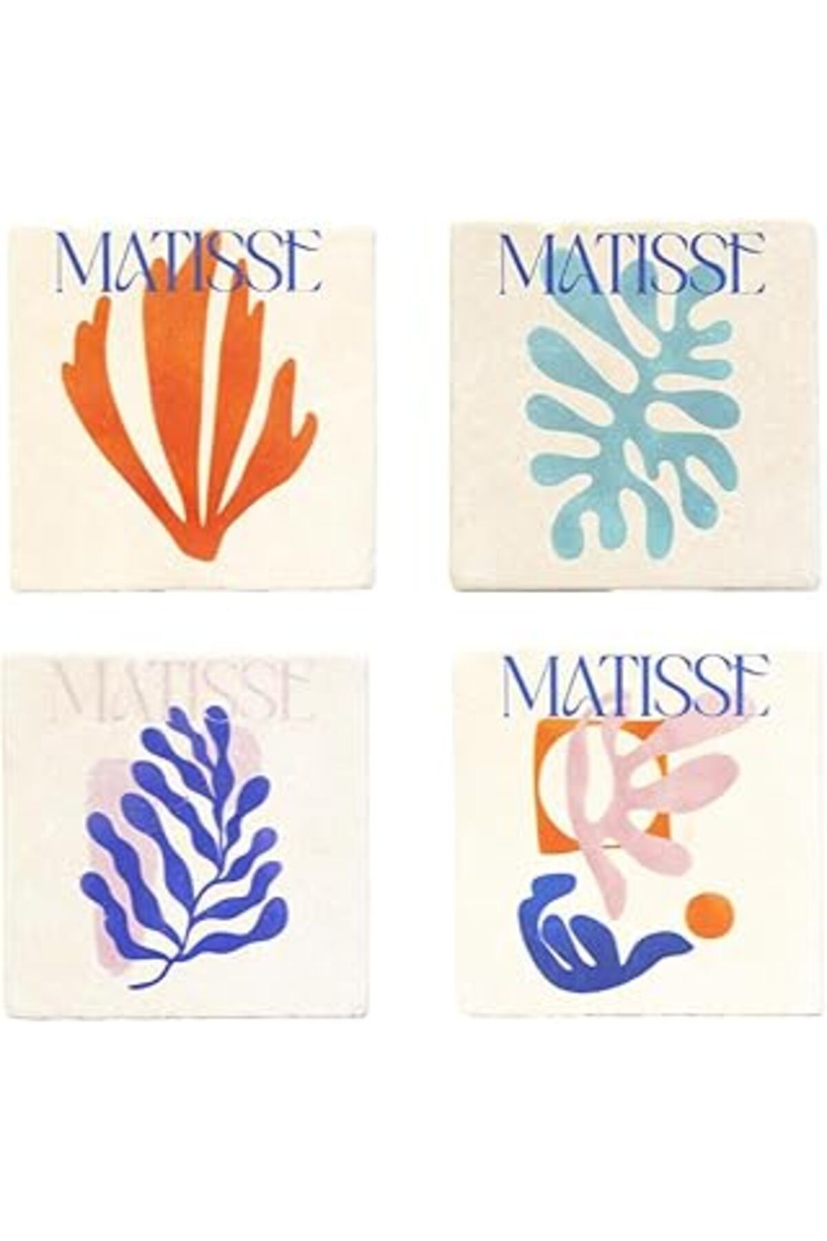 Hepta Collection Kaynock Matisse Taş Bardak Altlığı 4'Lü Set