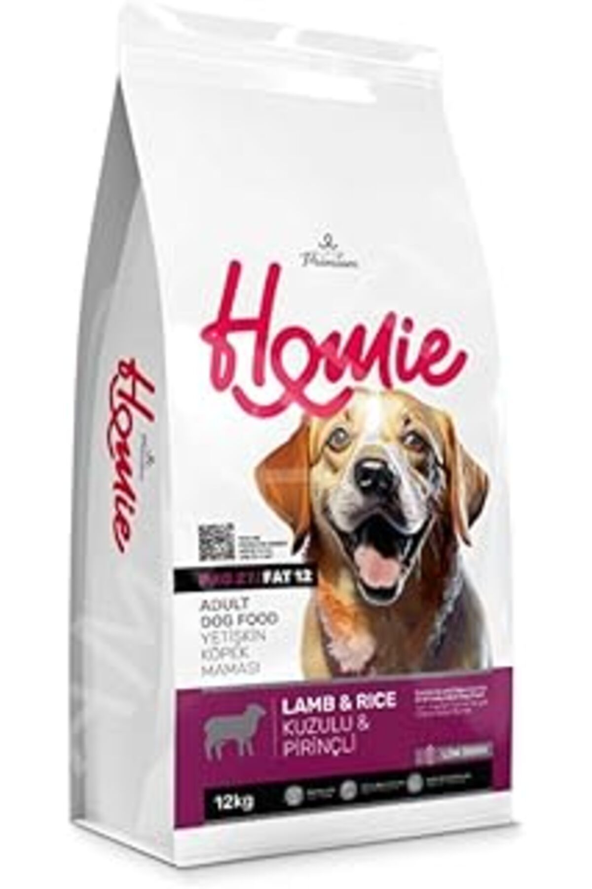 shop Homie Düşük Tahıllı Kuzulu Ve Pirinçli Yşkin Köpek Sı 12 Kg