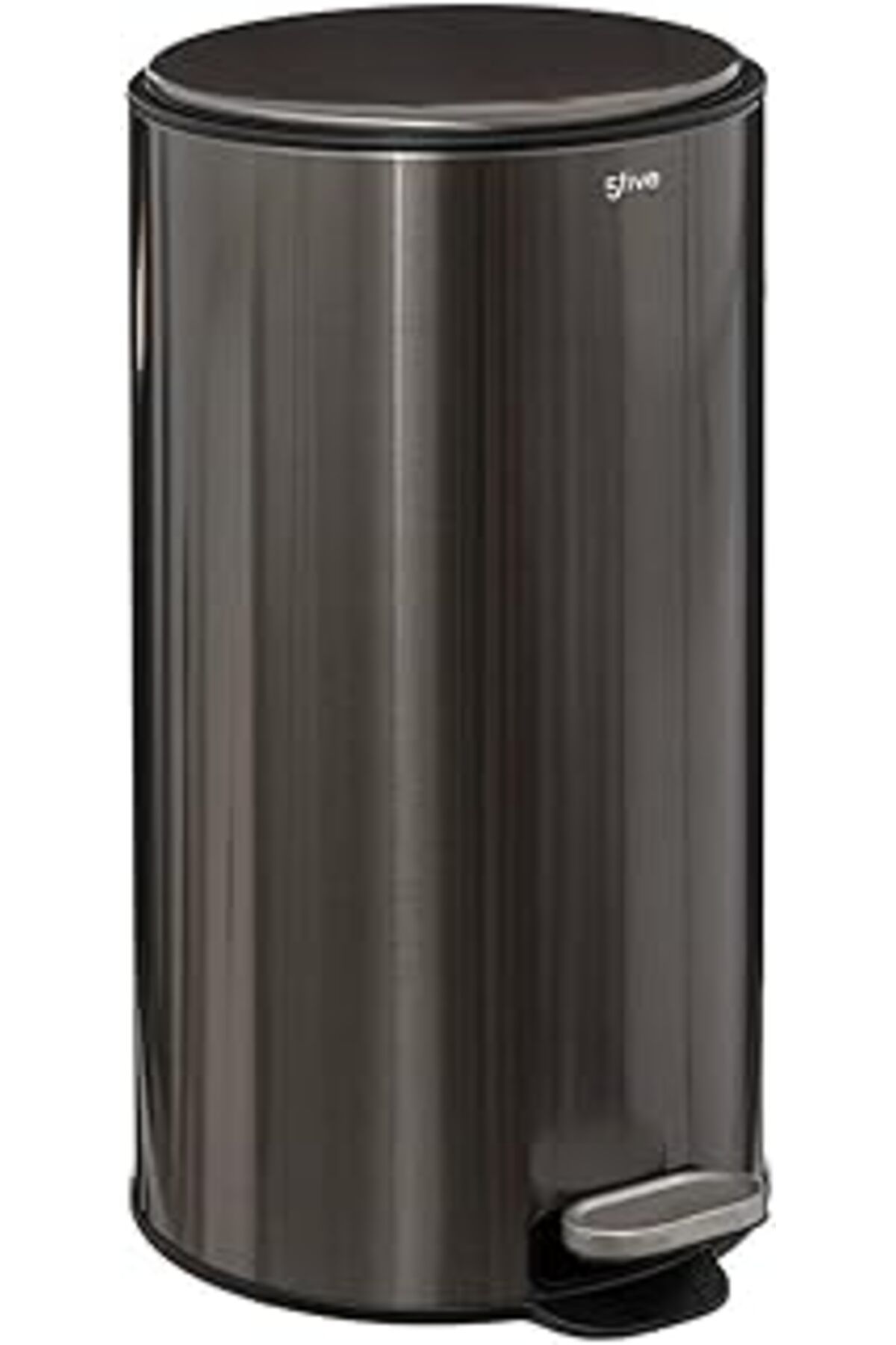 robotrend 5 Five Simply Smart Delta Paslanmaz Kömür Grisi 30 Litre, Çöp Kovası