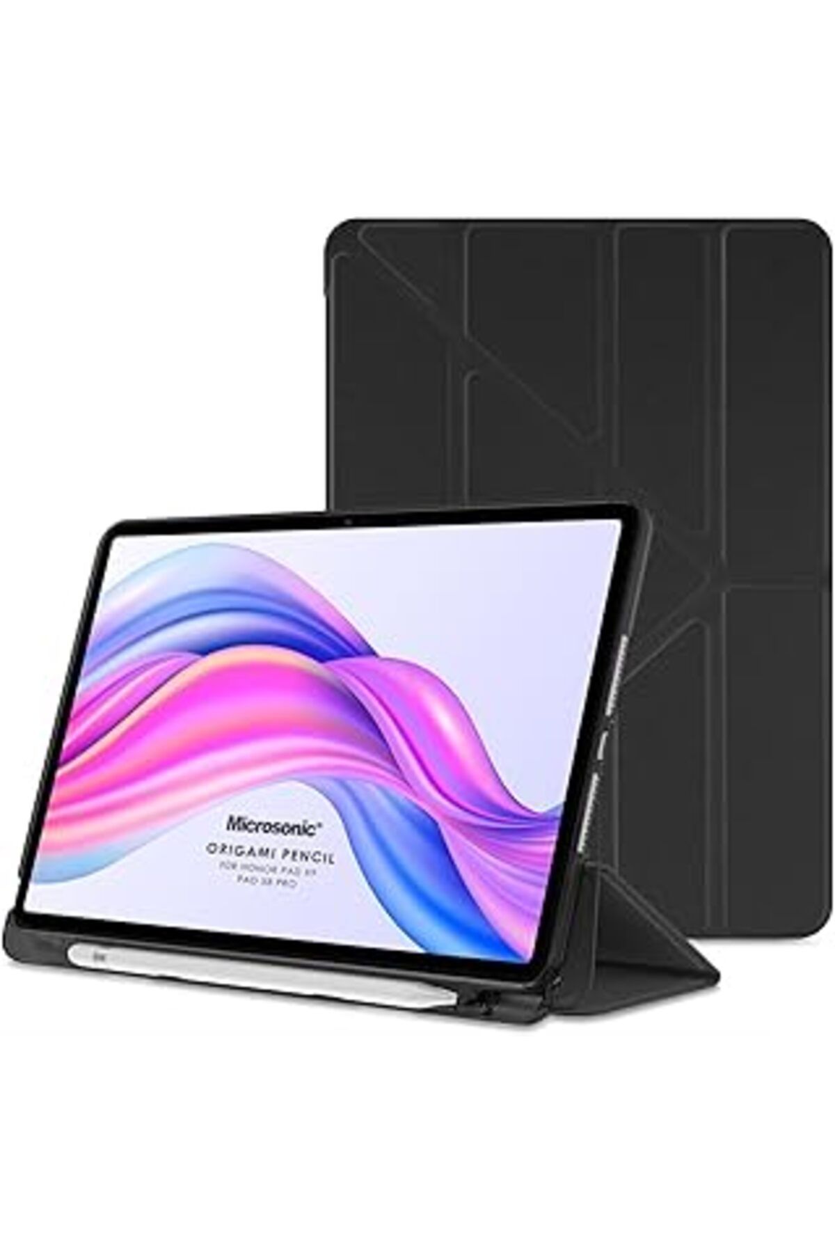 robotrend Honor Pad 9 Kılıf Origami Pencil Siyah [Honor Pad 9 Ile Uyumlu Kılıf - Siyah]