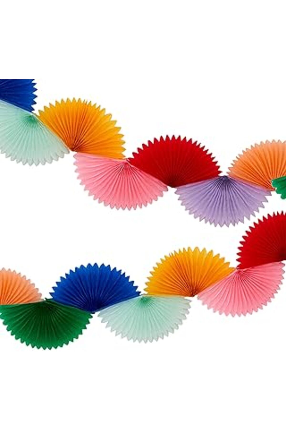 Mu Art Meri Meri Rainbow Honeycomb Fan Garland Gökkuşağı Petekli Yelpaze Asılan Süs
