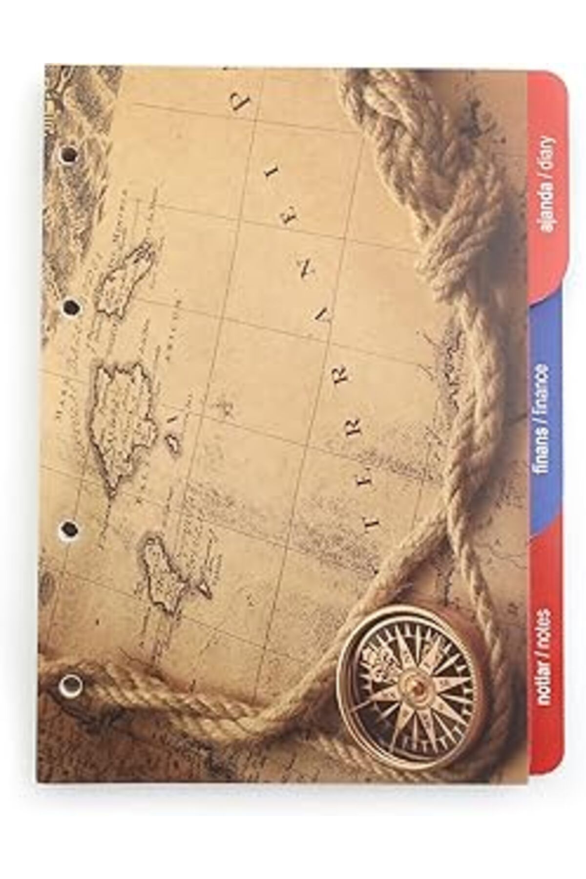 Mu Art 2K Ydk2 Tarihsiz Çizgili Defter Yedek, 4 Delikli, Halkalı, Organizer Ajanda İçi, 15X21,5 Cm, Ivory