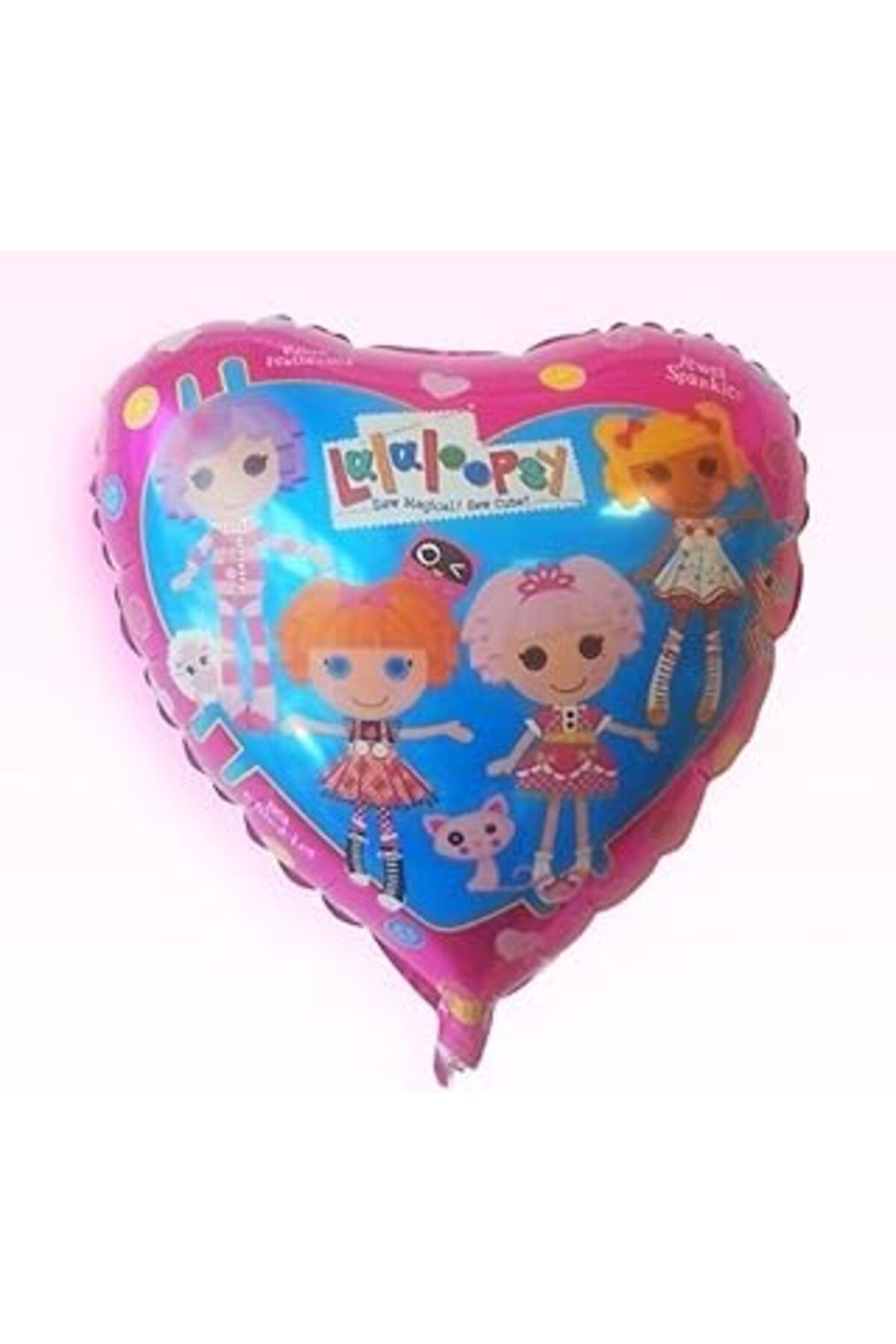 robotrend Red Castle 18'' Lalaloopsy Kalp Folyo Balon- 10 Adet