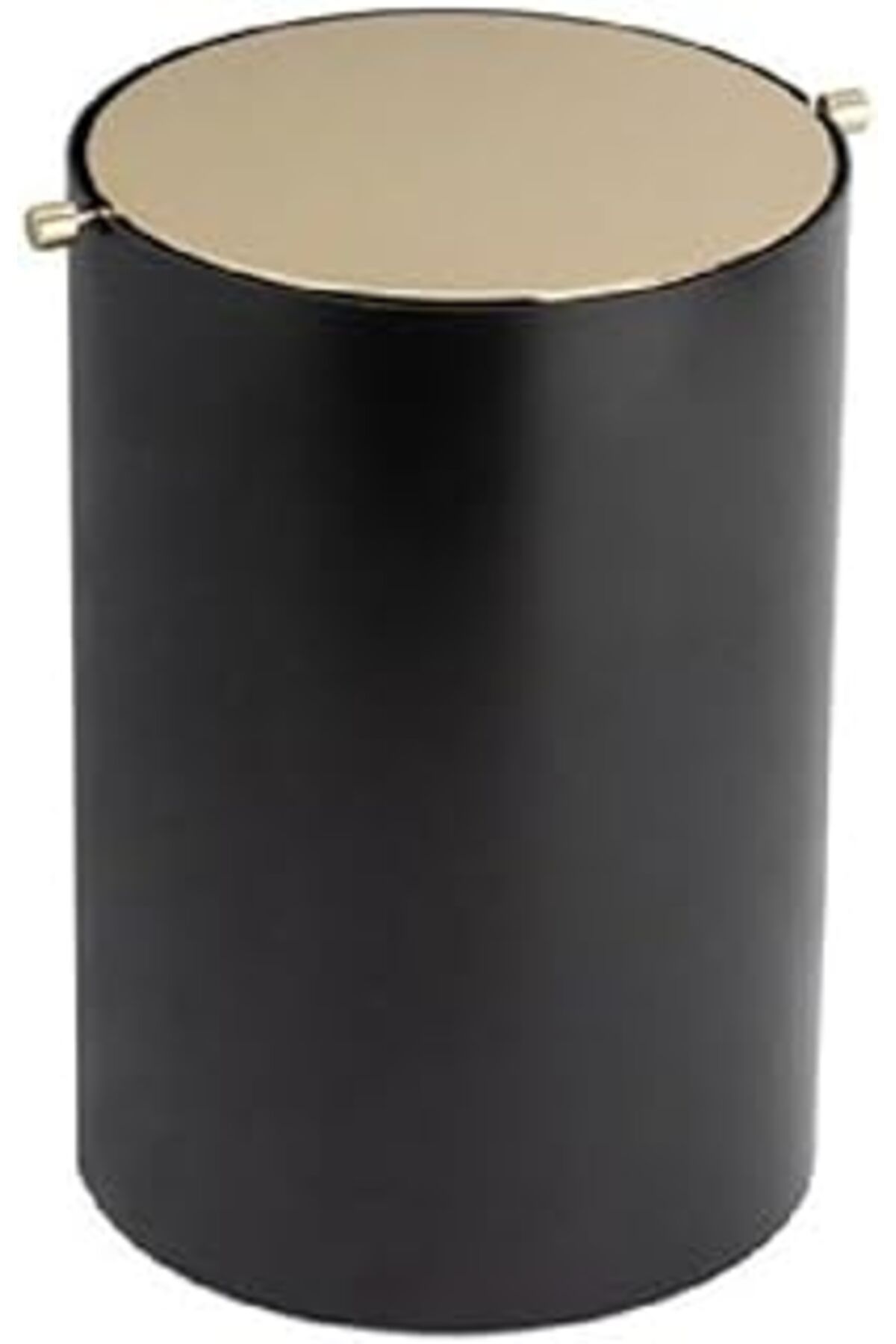 robotrend System Banyo Çöp Kovası 3 Lt Siyah/Gold 253X175X175 Mm