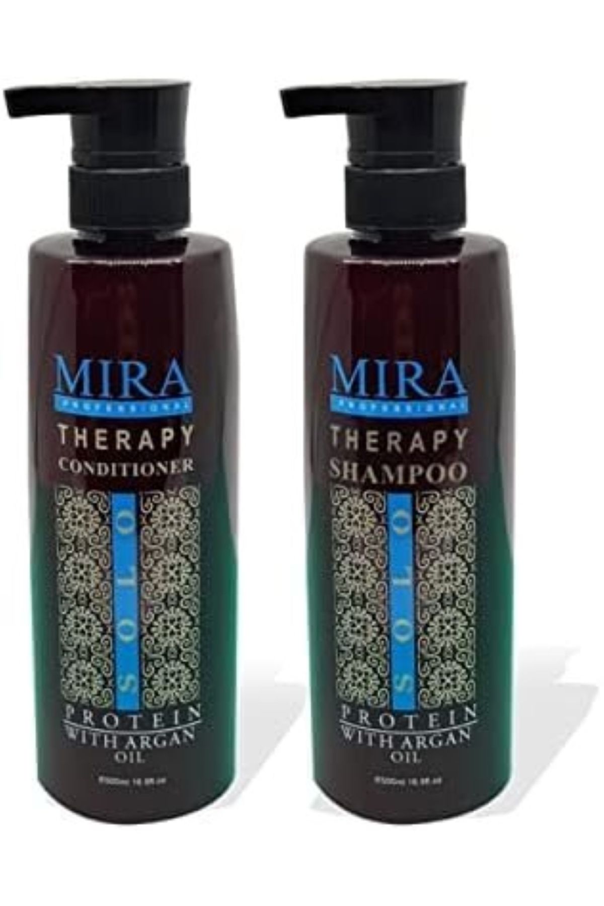 Mera-Mira Therapy Shampoo & Conditioner Enriched with Argan Oil for Protein Treated Hair 500ml 1