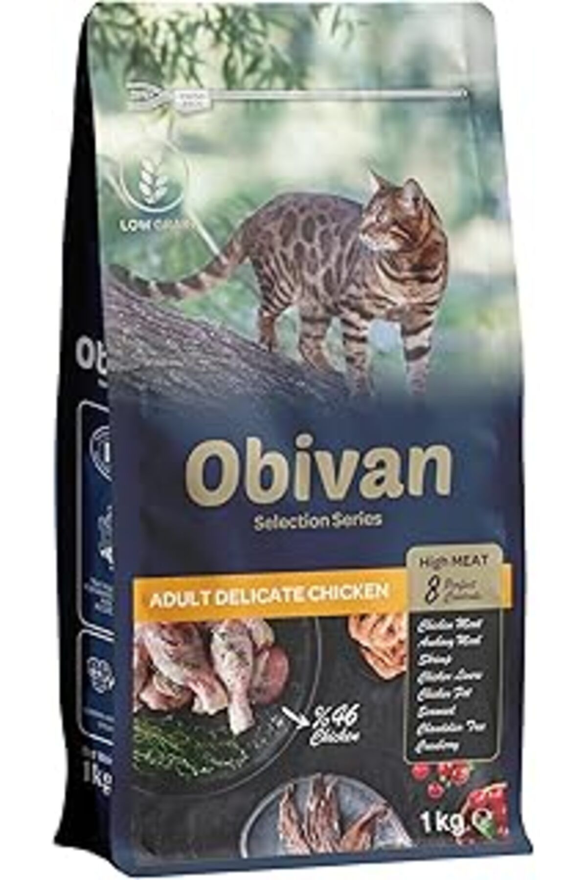 ebadi Obivan Selection Delie Düşük Tahıllı Tavuk Etli Yşkin Sı 1 Kg X 10 Adet