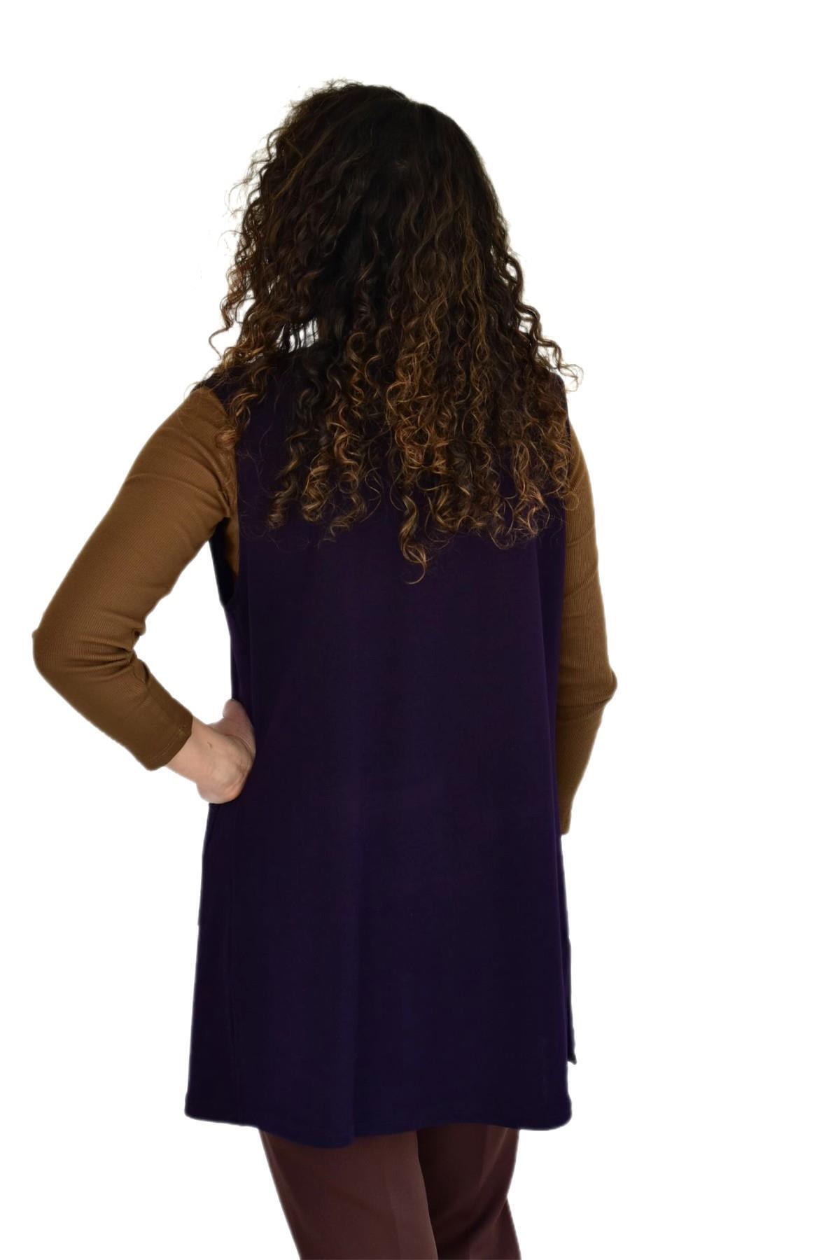 Nazal-Women's Mother Seasonal Buttoned Pocket Vest Bgl-St04314 4