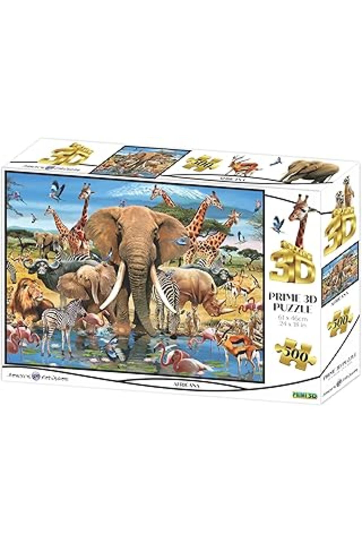 Mu Art Prime 3D - Afrika - 500 Parça Yetişkin Puzzle